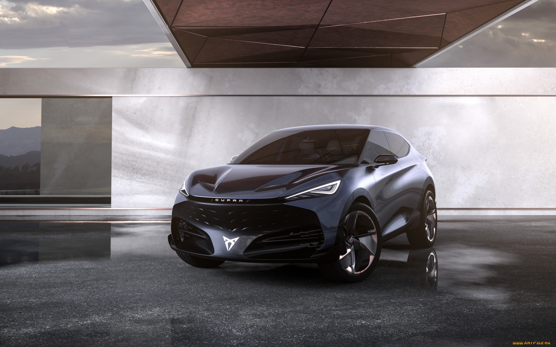 cupra, tavascan, concept, автомобили, cupra, черный, здание