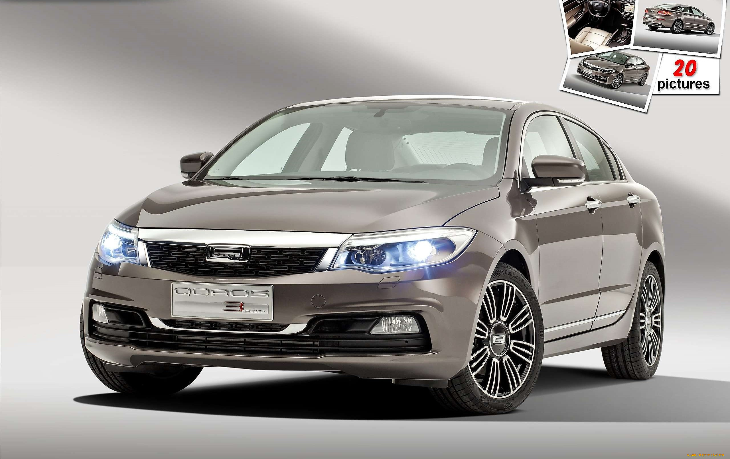 автомобили, qoros, светлый, ксенон