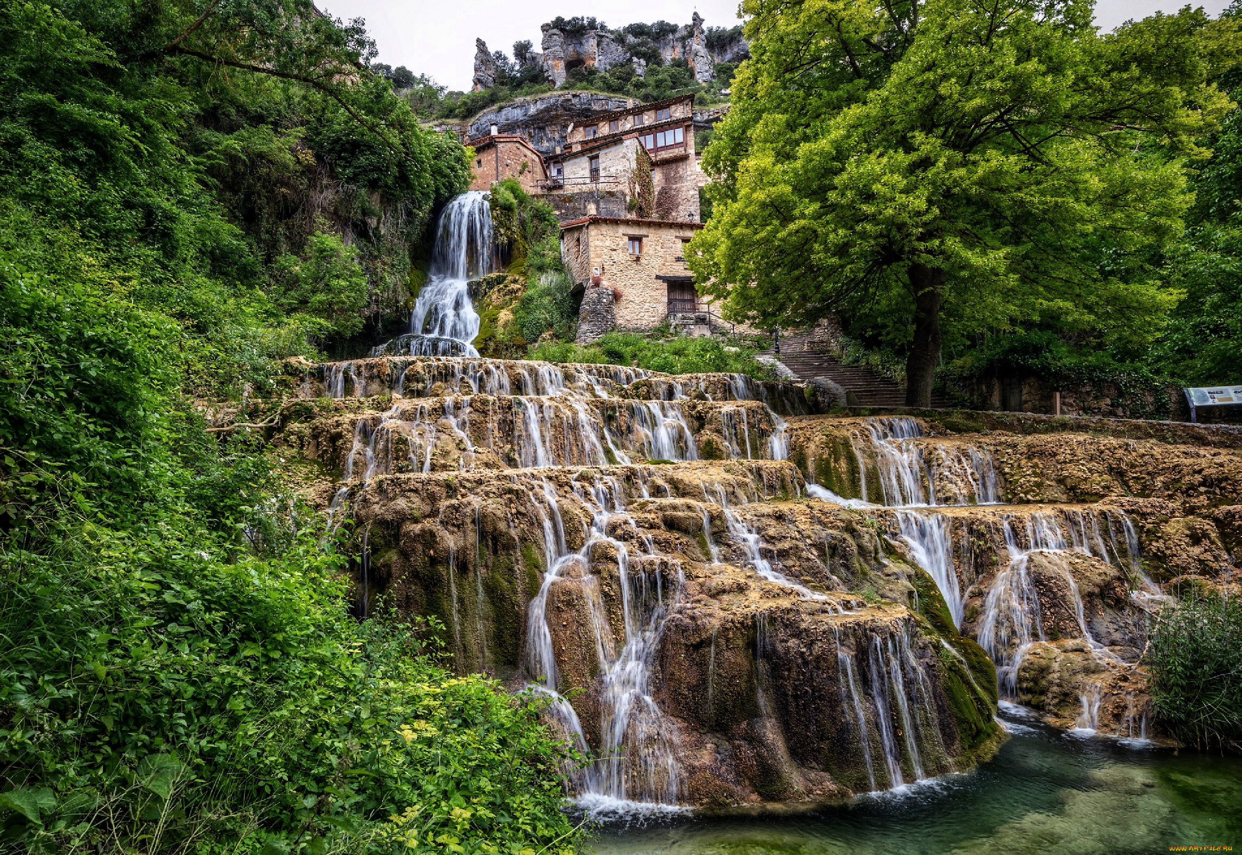 castle, orbaneja, города, замки, испании, castle, orbaneja