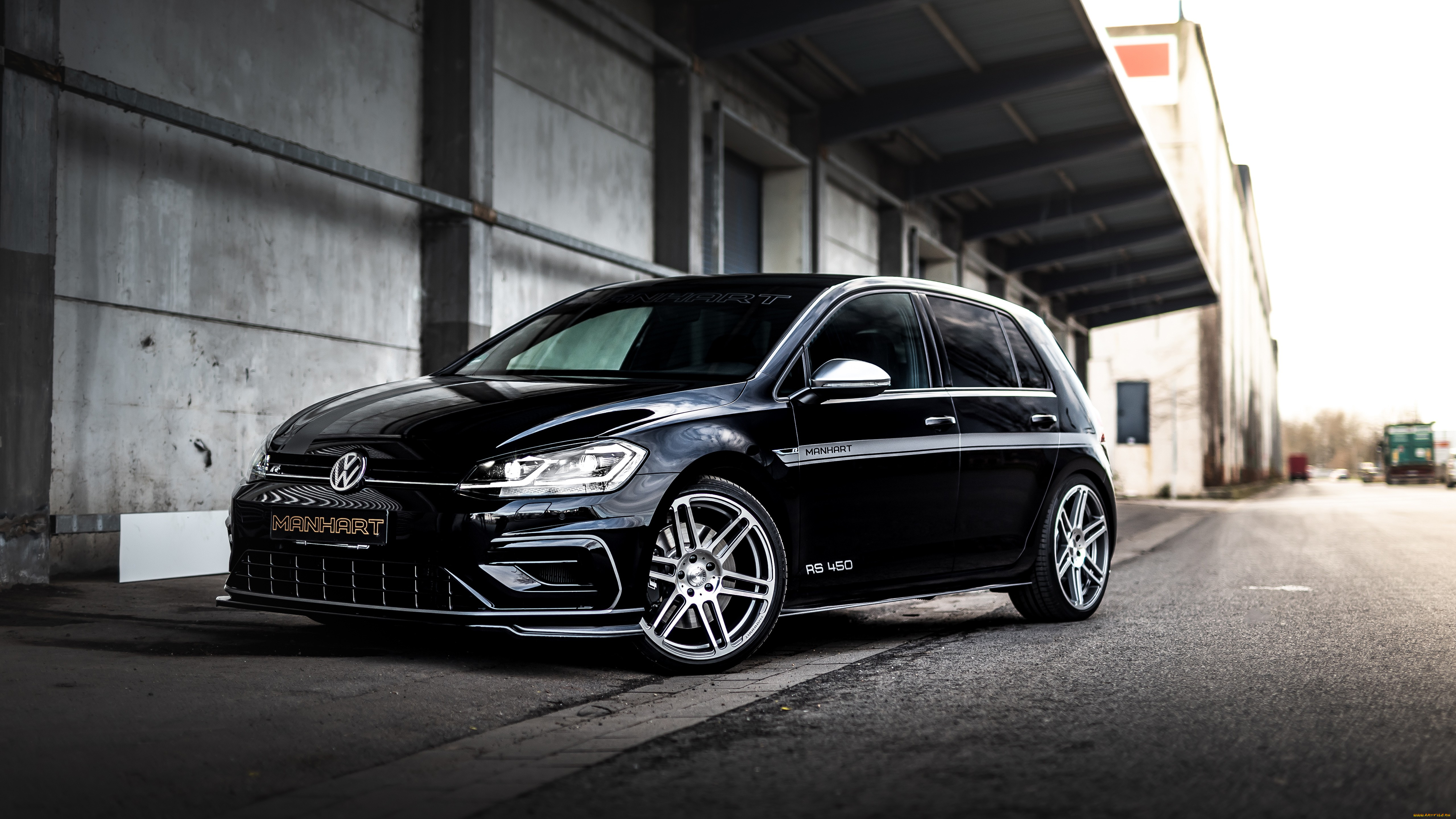 автомобили, volkswagen, черный, здание