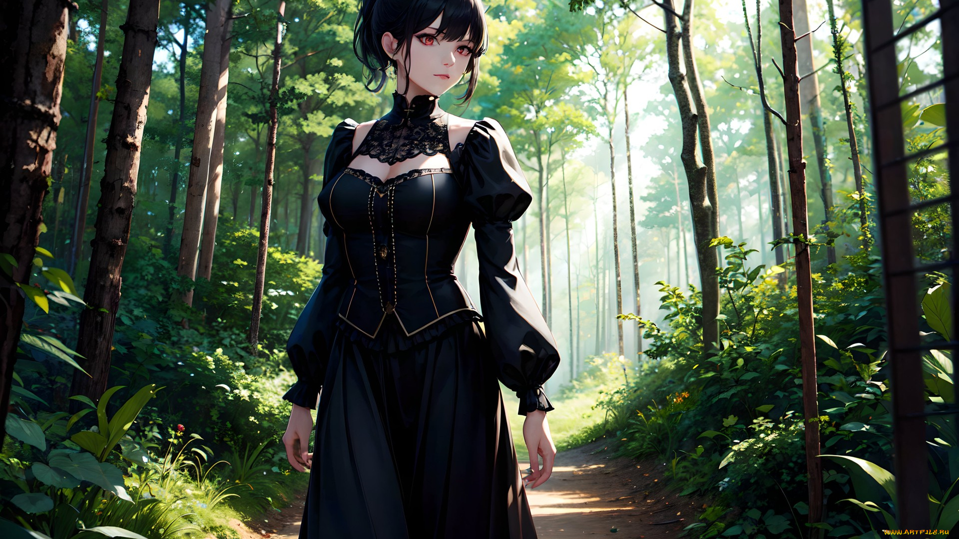 аниме, пейзажи, , природа, нейросети, графика, нейроарт, ai, art, нейронные, сети, рисунки, нейро, искусство, девушка