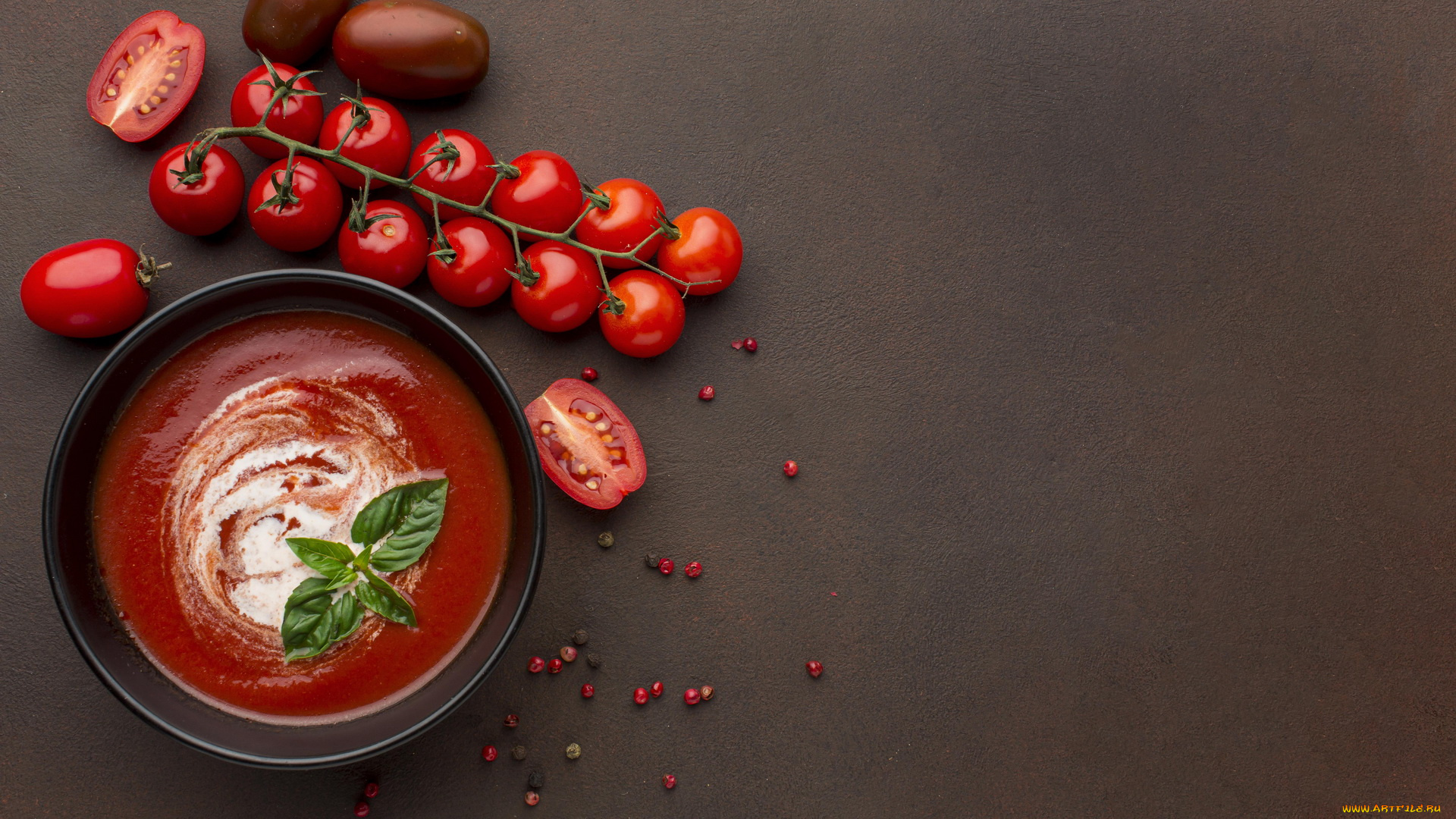 еда, помидоры, базилик, томаты, томатный, соус