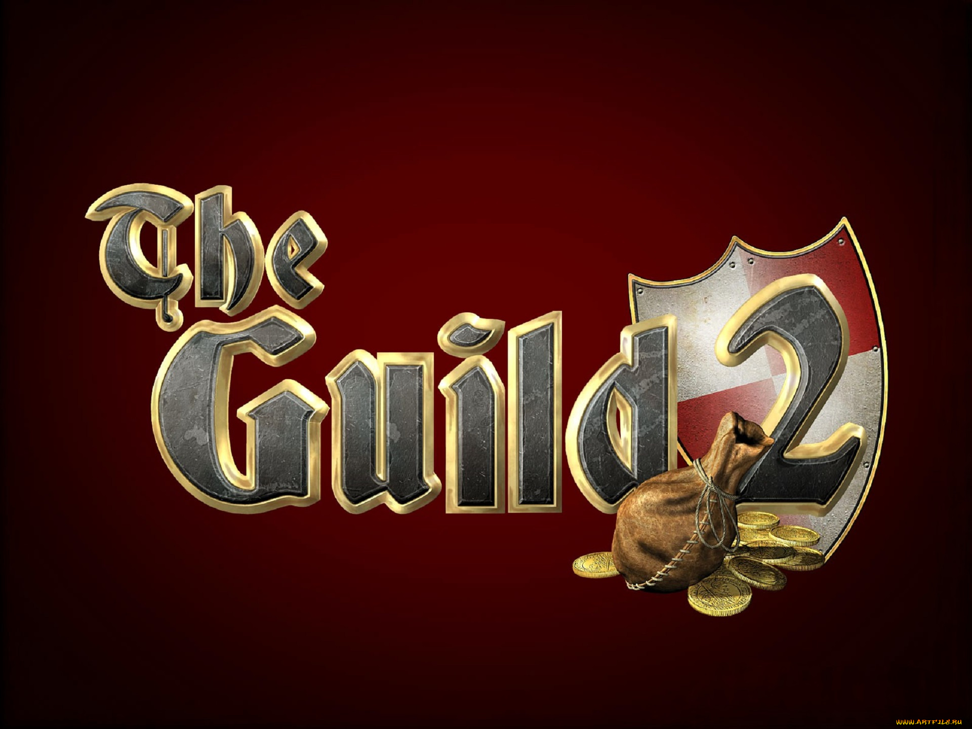 видео, игры, the, guild, 2, щит, мешочек