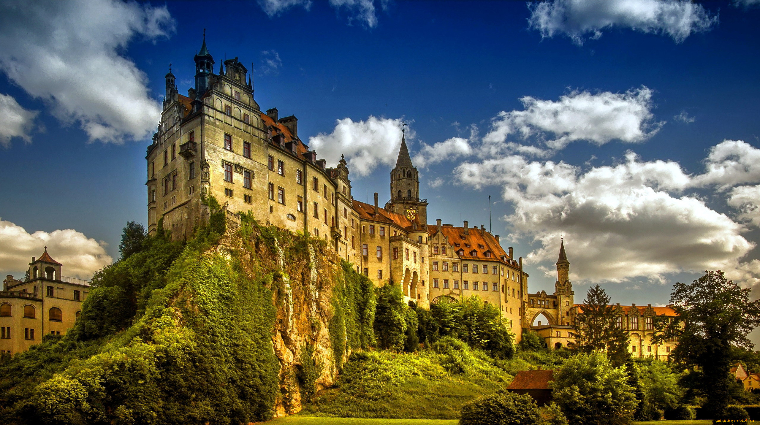 sigmaringen, castle, germany, города, замки, германии, sigmaringen, castle