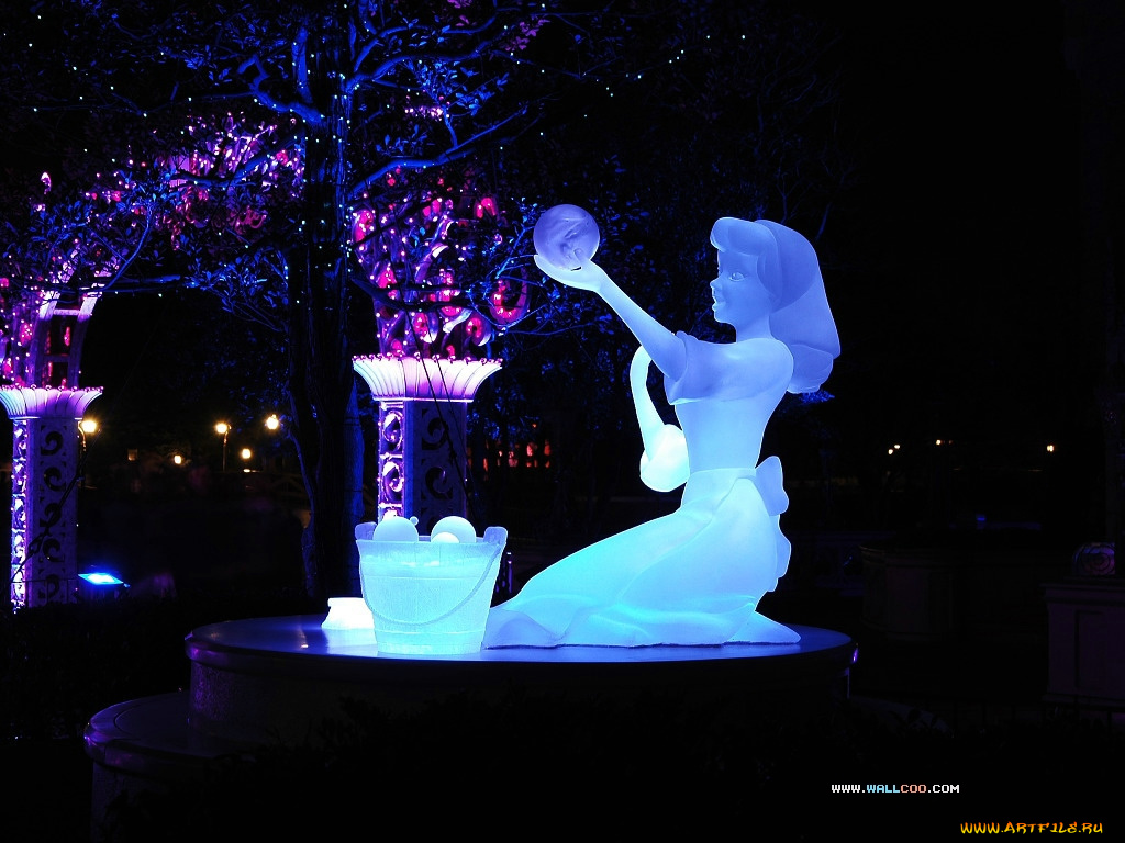 диснейленд, разное, рельефы, статуи, музейные, экспонаты