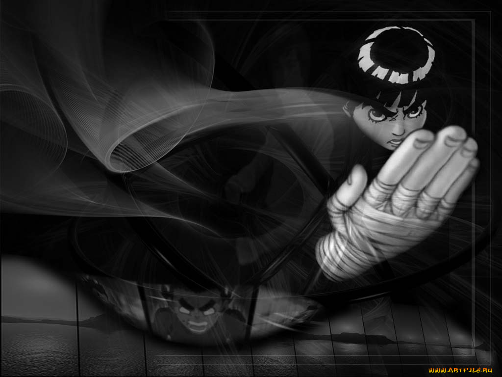 naruto, {rock, lee}, аниме