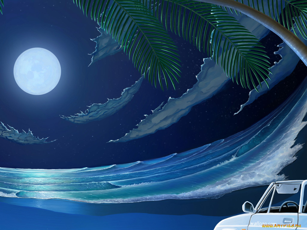 romiro, рисованные, природа