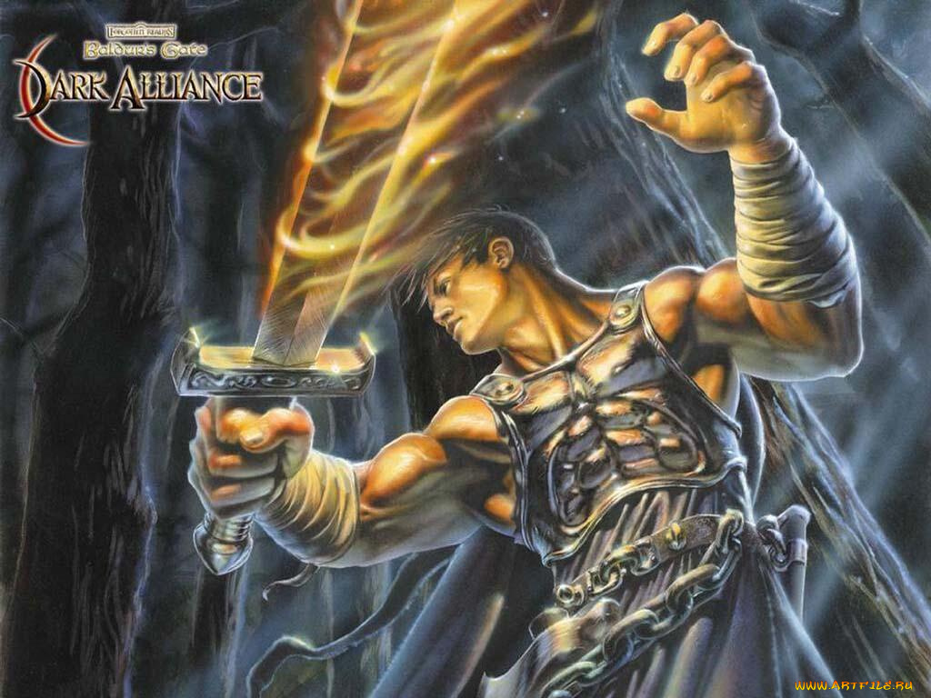 видео, игры, baldur`s, gate, dark, alliance