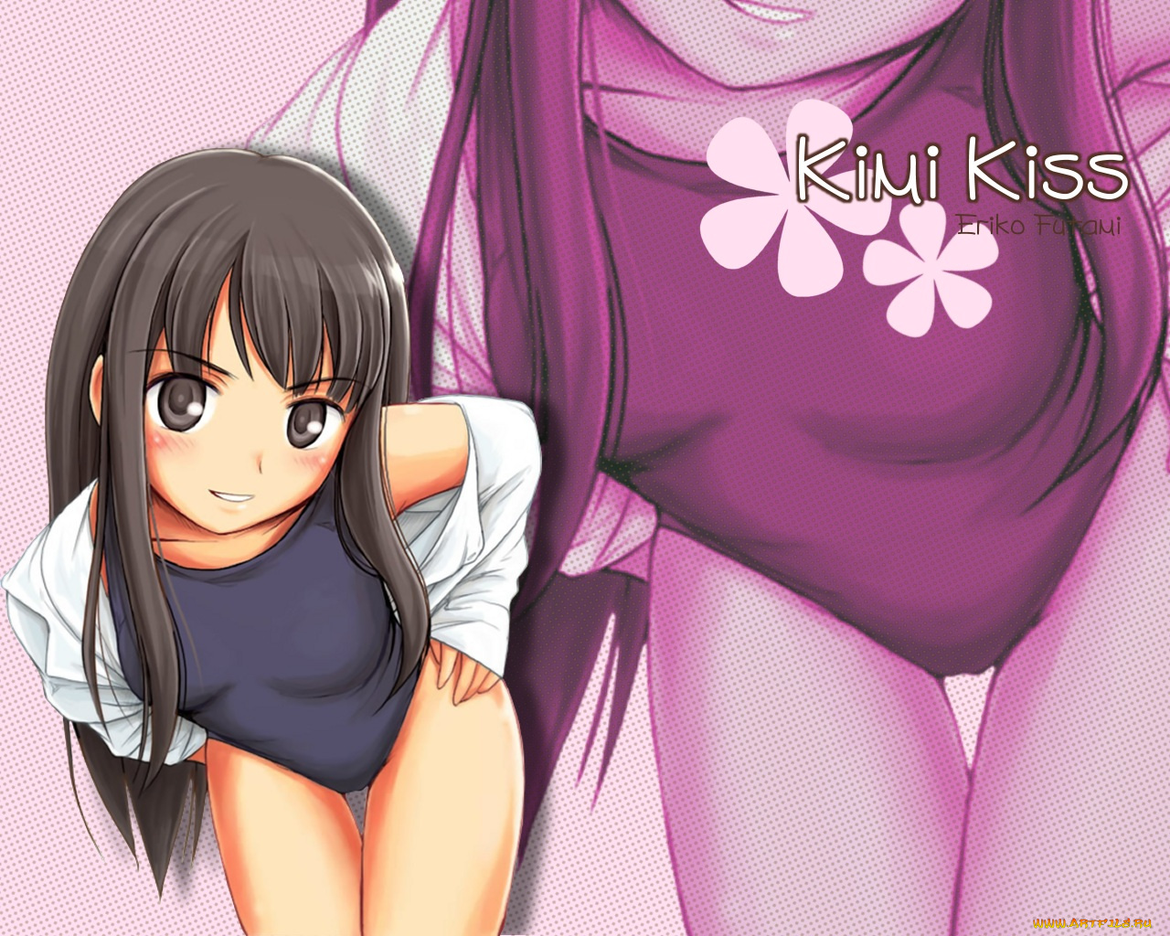 kimikiss, pure, rouge, первый, поцелуй, аниме
