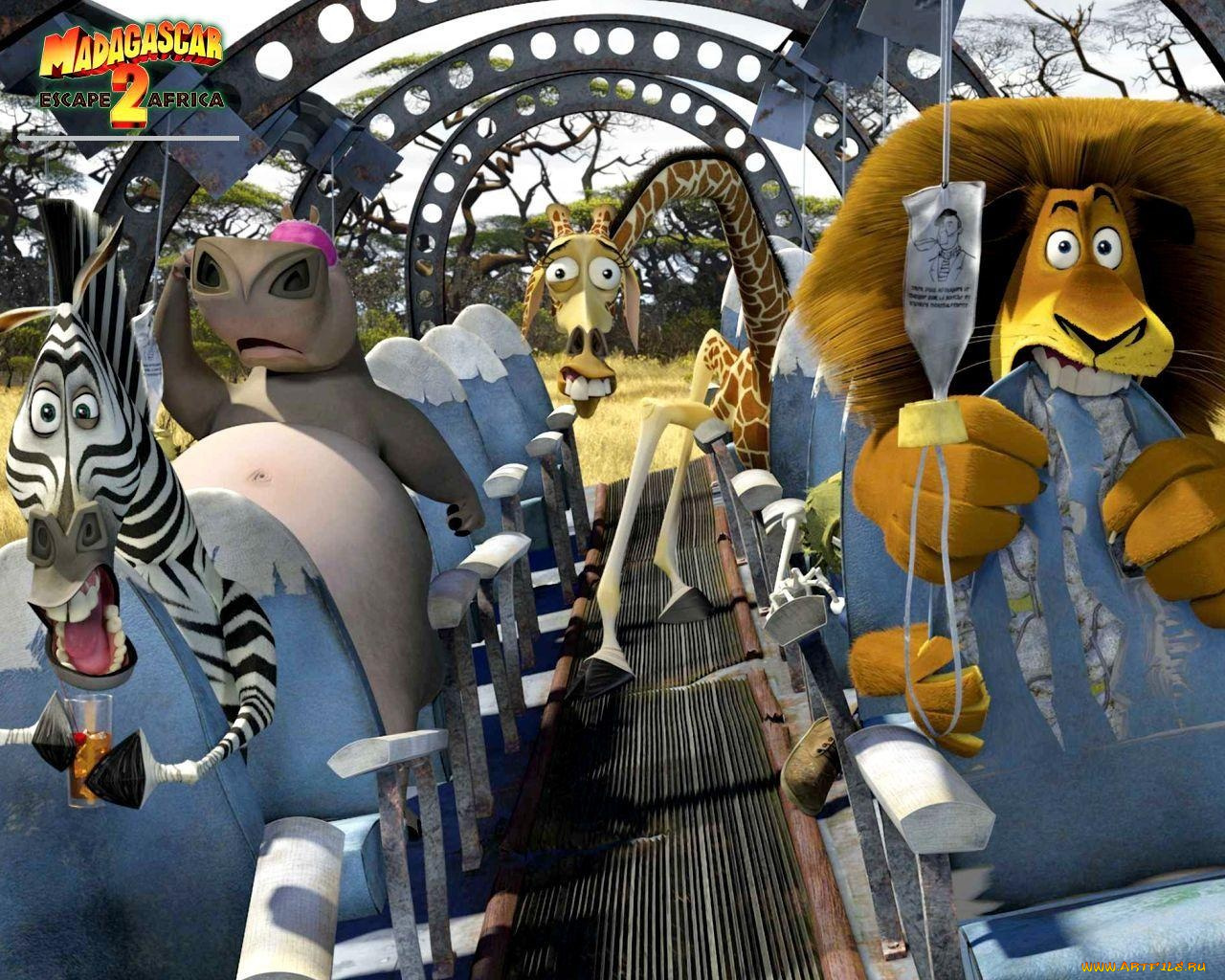 мультфильмы, madagascar, escape, africa