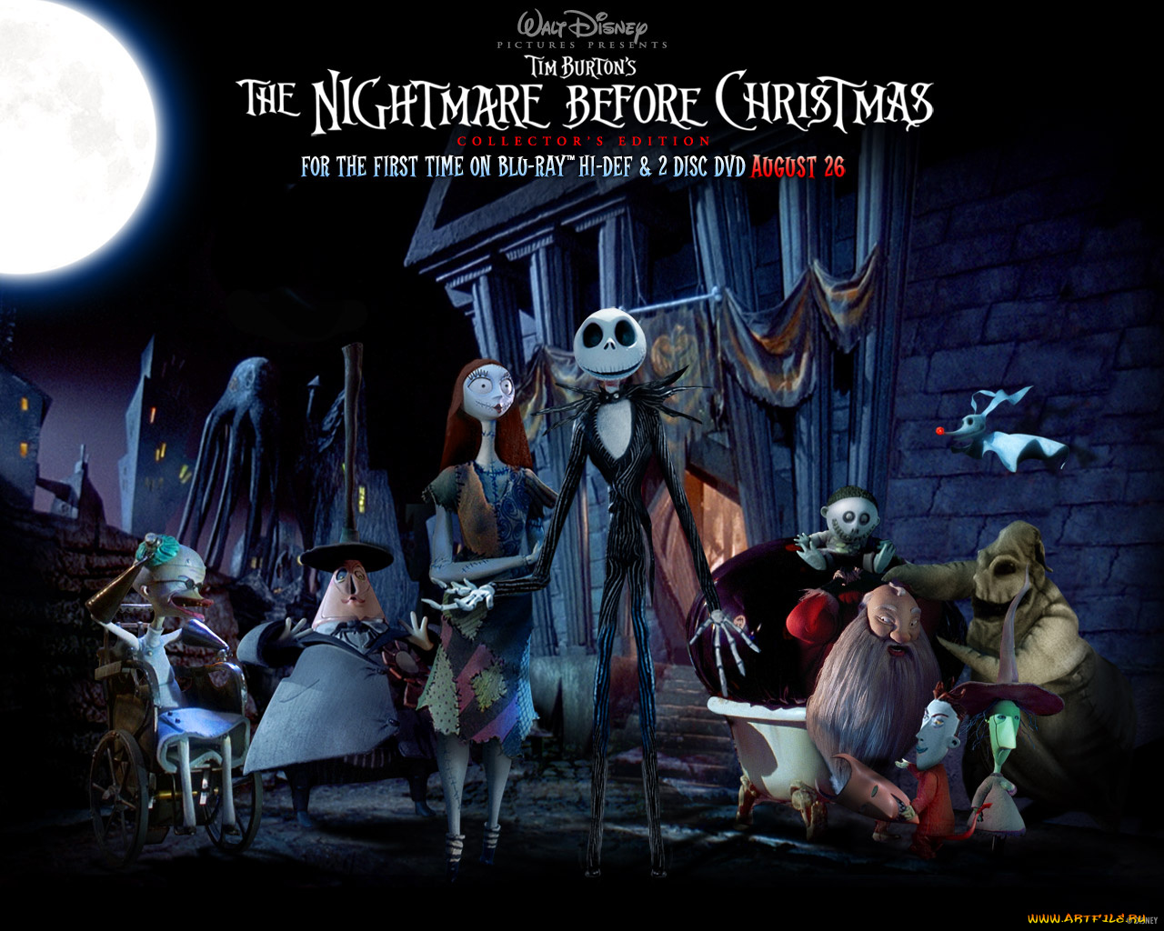 мультфильмы, the, nightmare, before, christmas