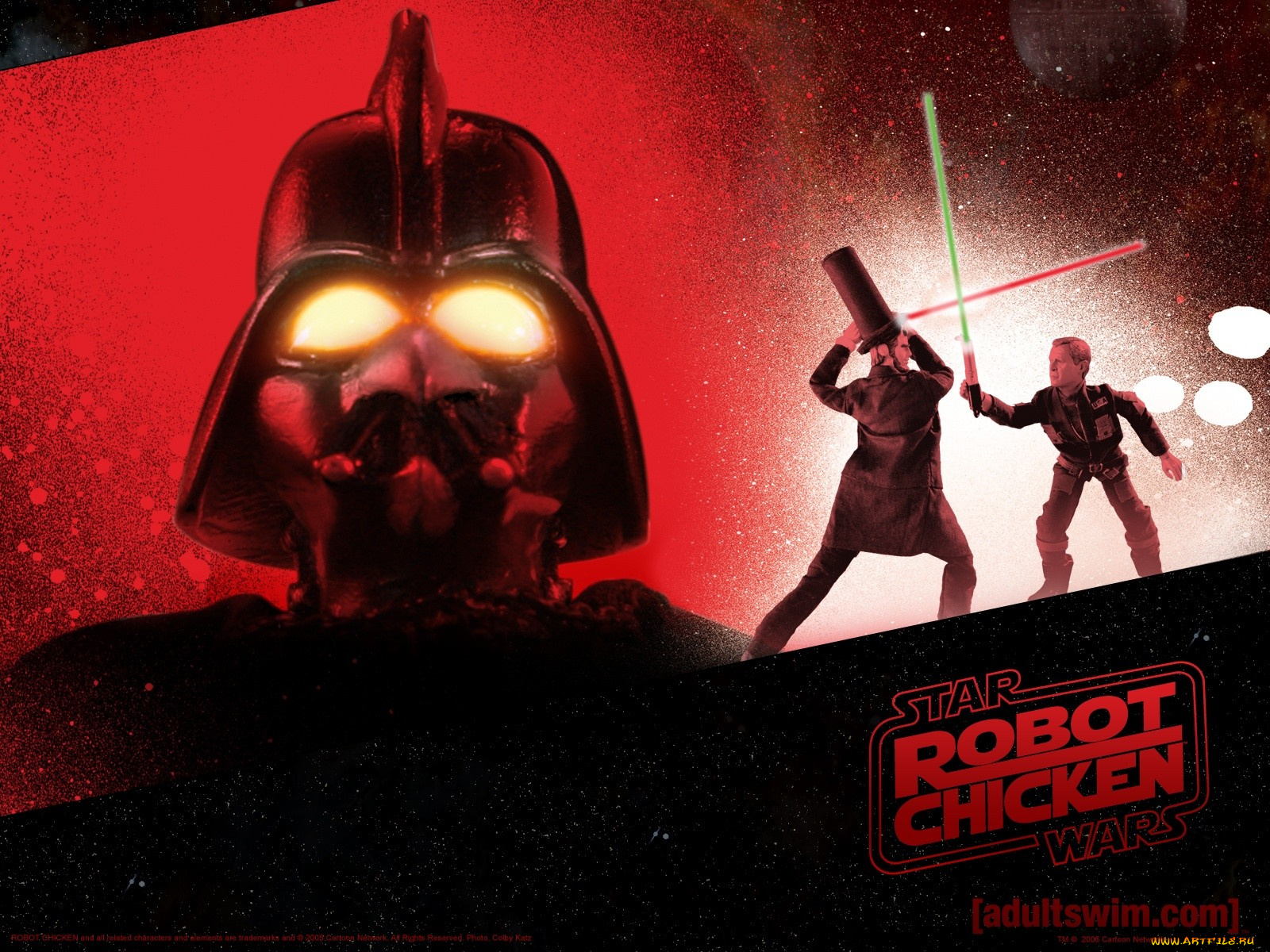 робоцып, звездные, войны, мультфильмы, robot, chicken, star, wars