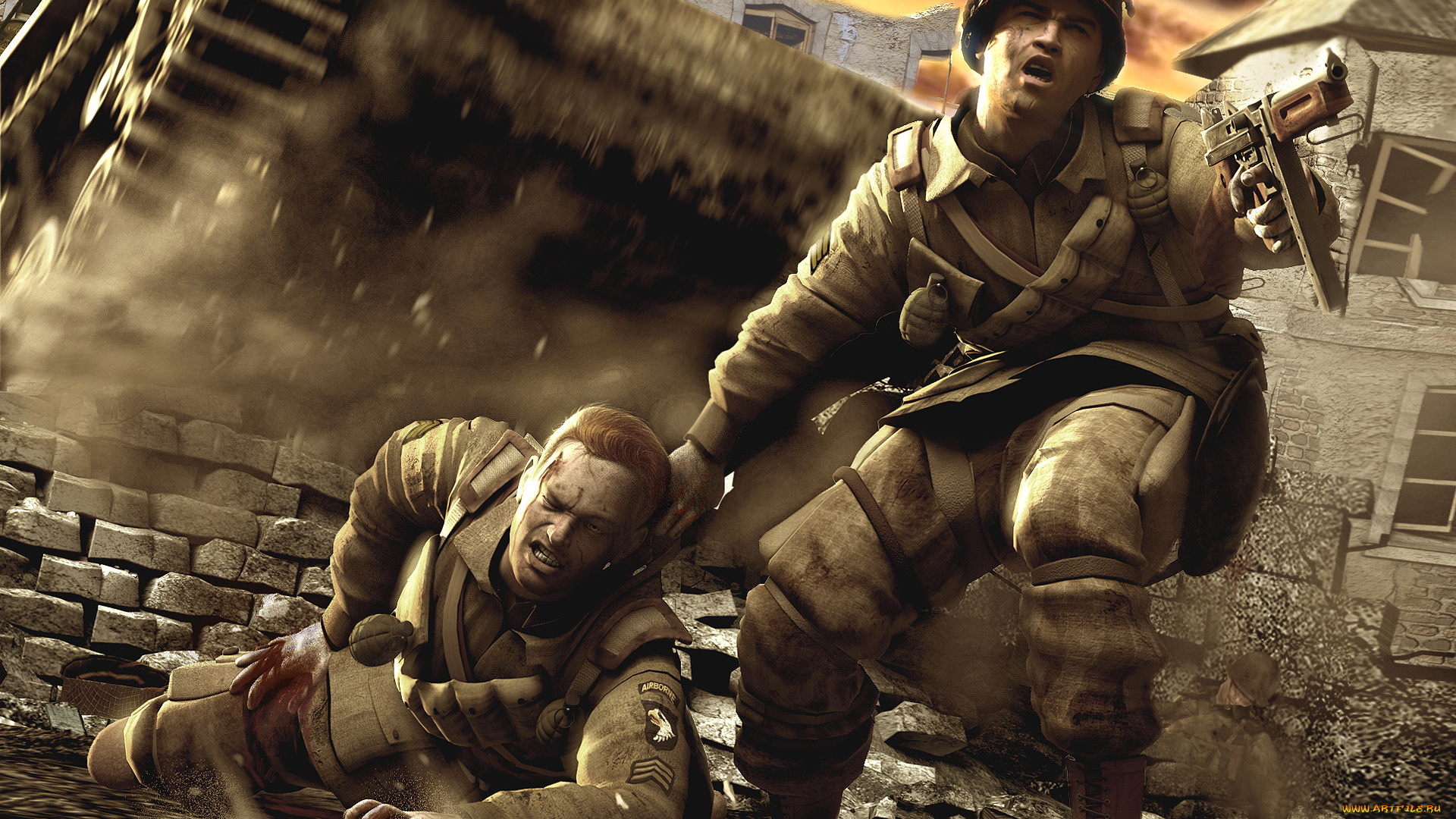 видео, игры, brothers, in, arms, hell`s, highway