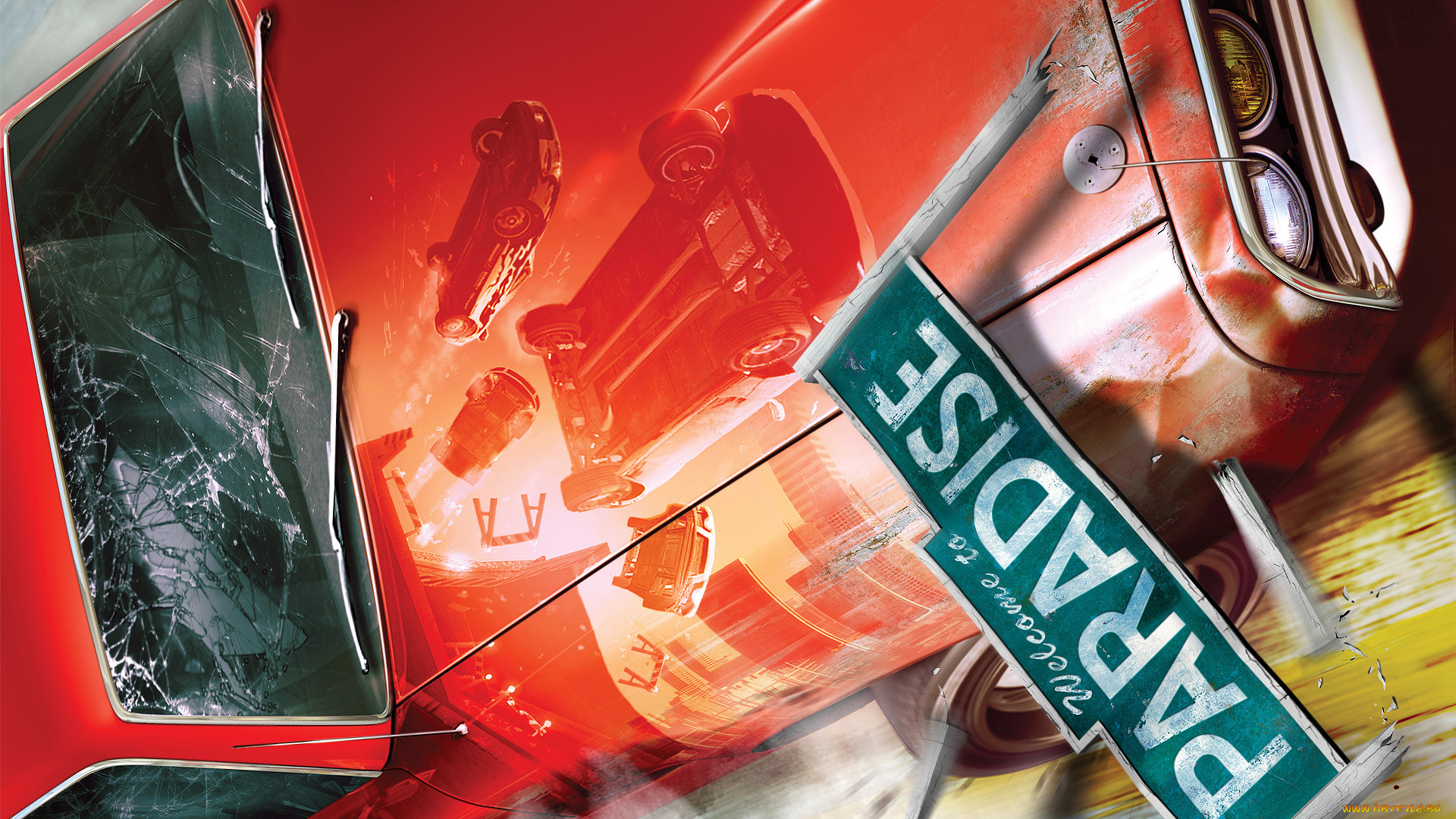 видео, игры, burnout, paradise