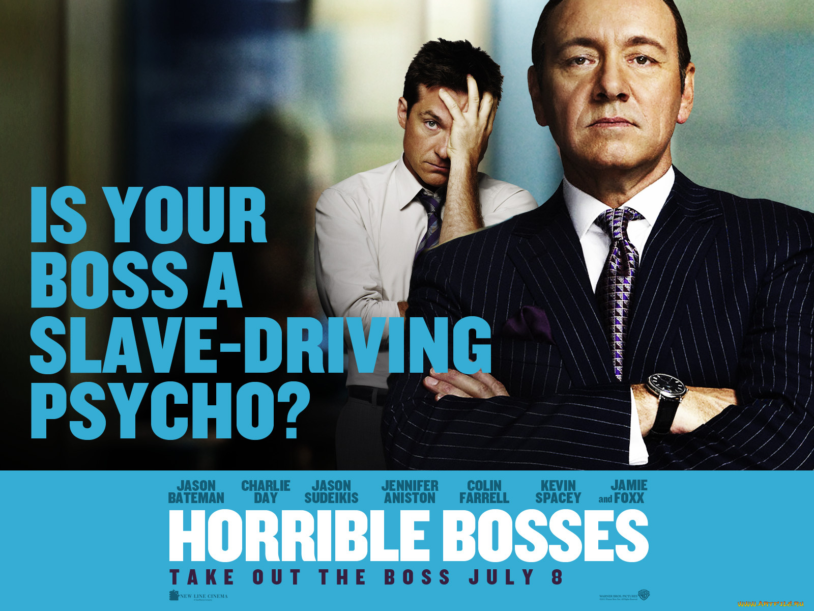 horrible, bosses, кино, фильмы, галстук
