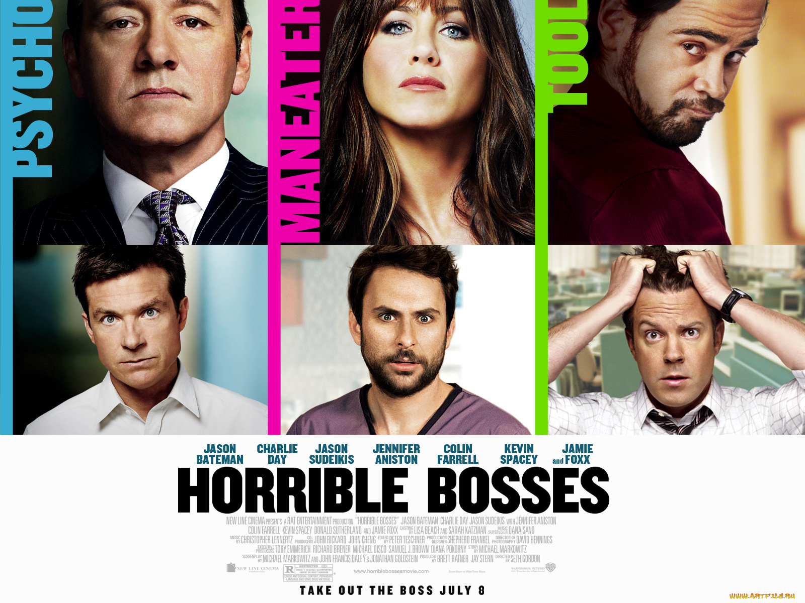 horrible, bosses, кино, фильмы, jennifer, aniston