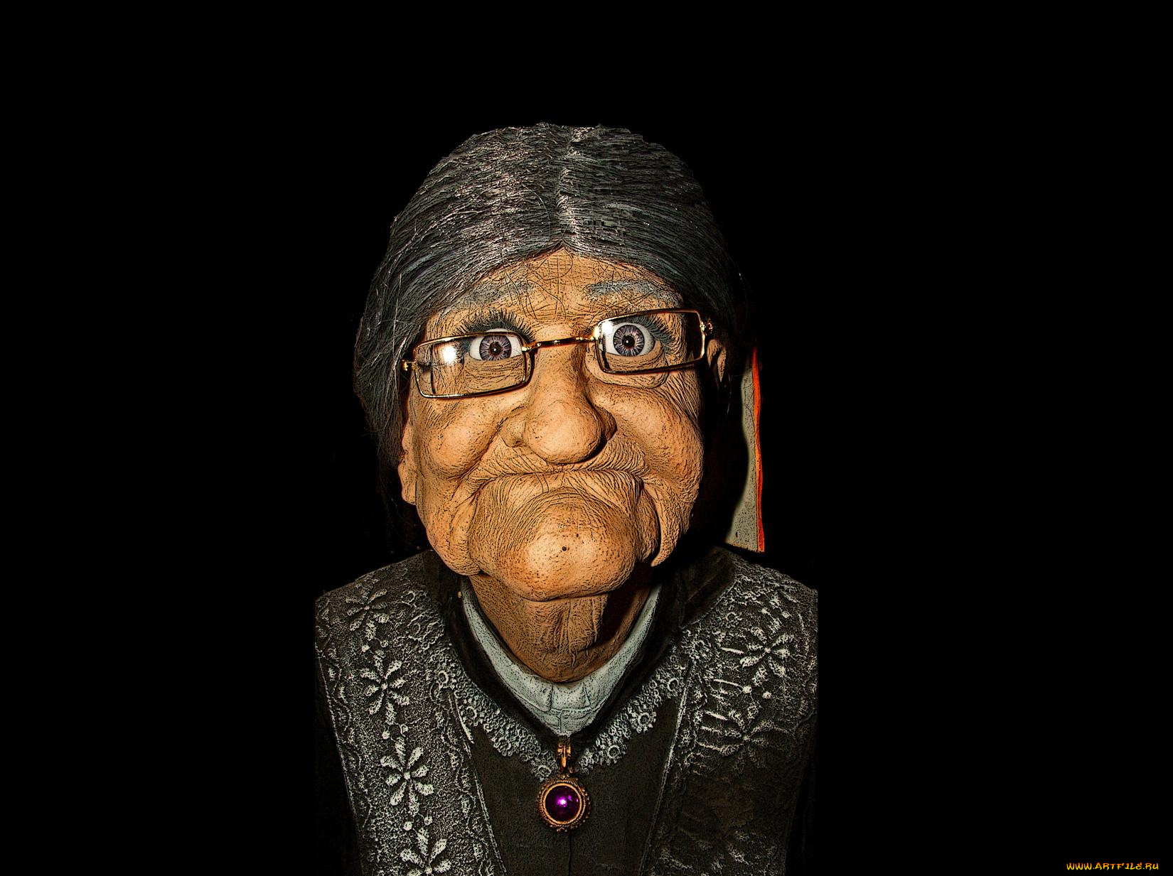 3д, графика, humor, юмор, старушка