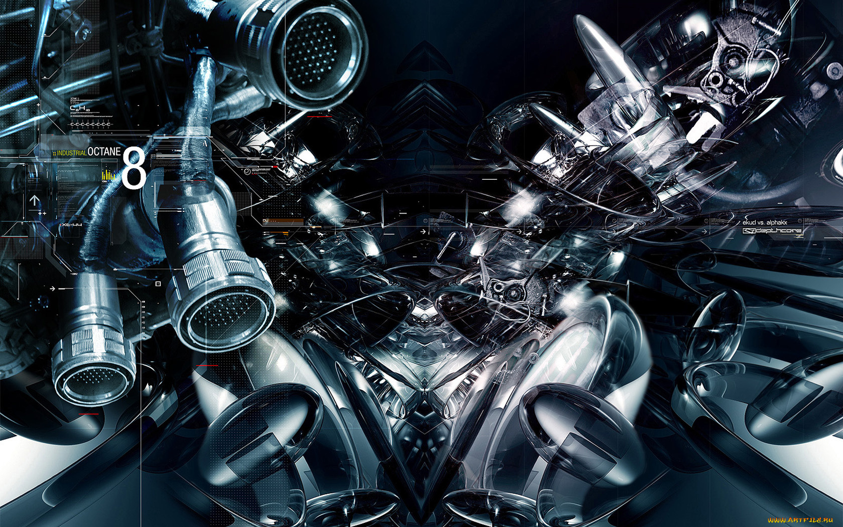 3д, графика, abstract, абстракции