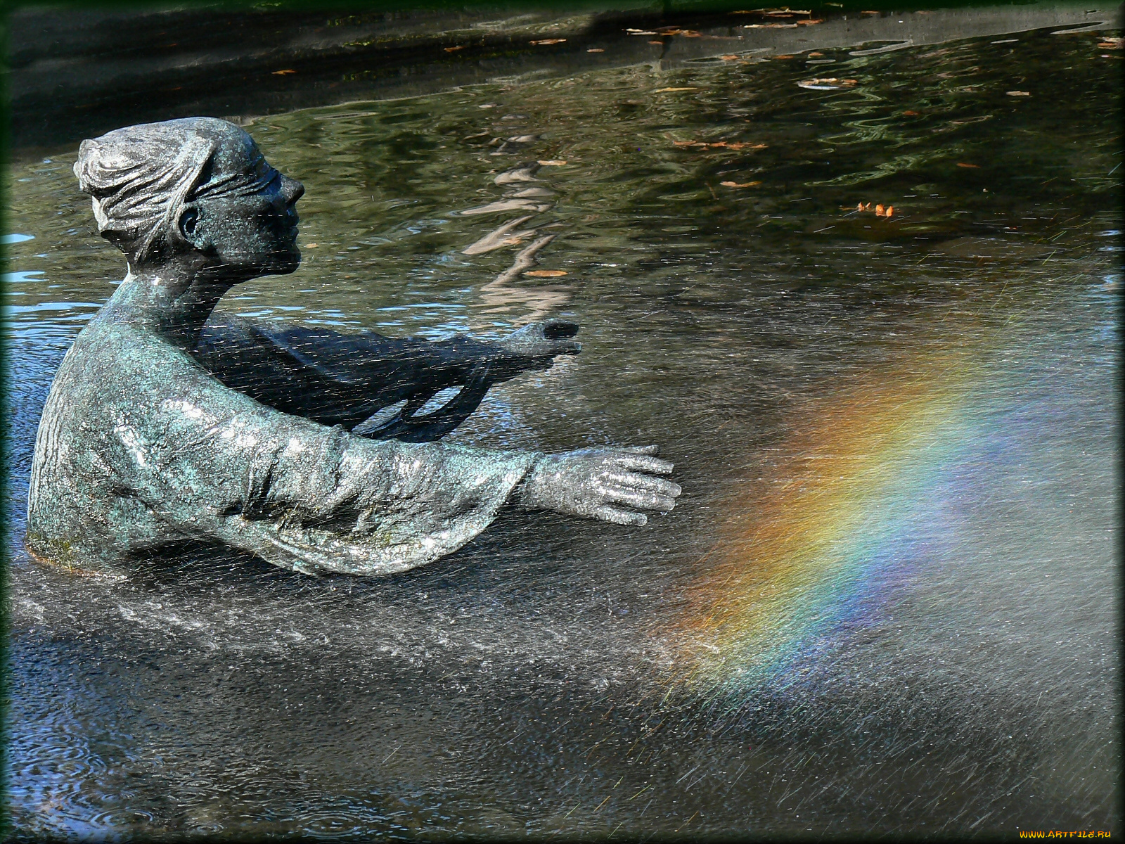 разное, рельефы, статуи, музейные, экспонаты, вода, фонтан, скульптура