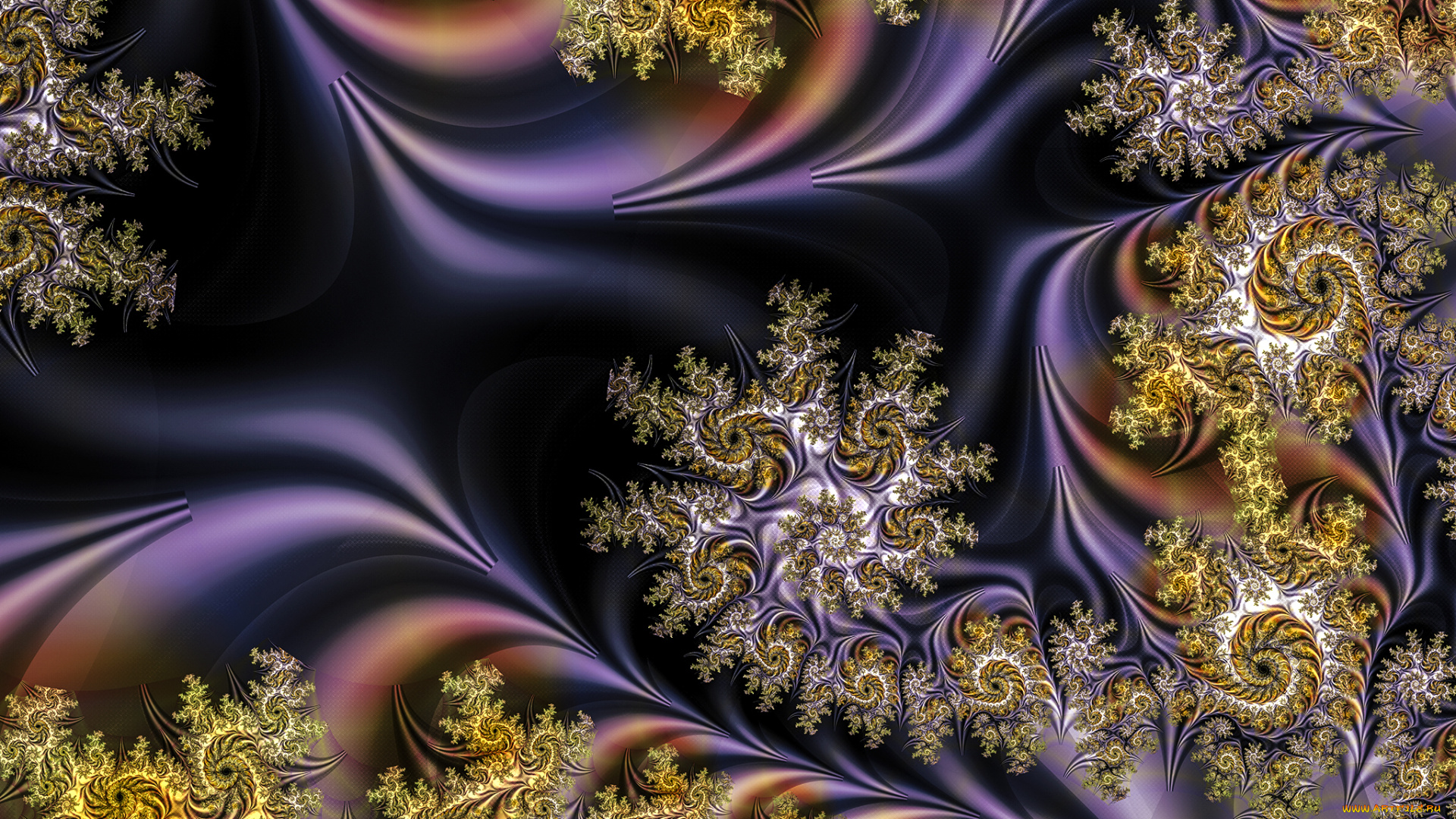 3д, графика, fractal, фракталы, фон, цвет, узор