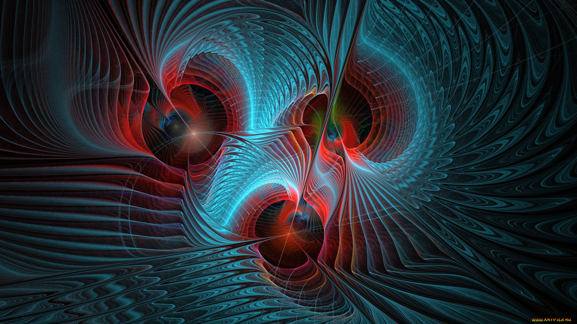 3д, графика, fractal, фракталы, фон, узор, цвета