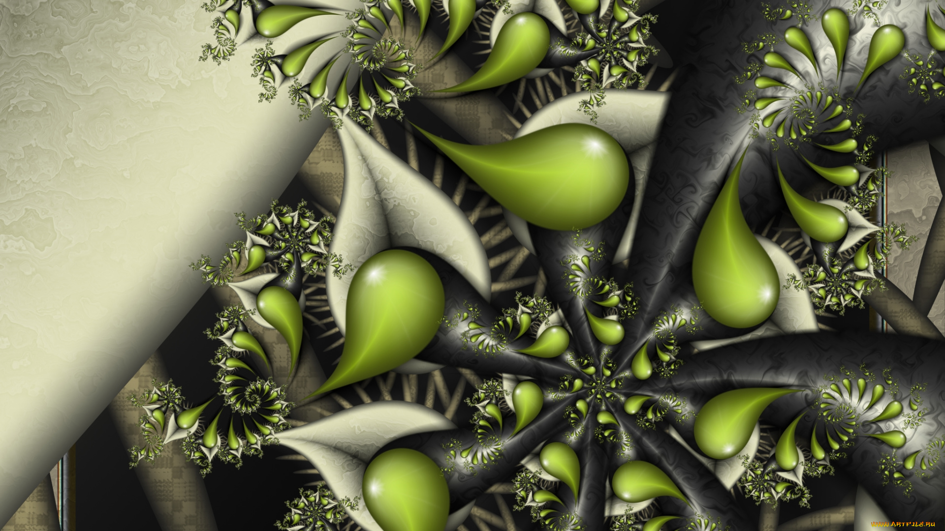 3д, графика, fractal, фракталы, фон, узор, цвета