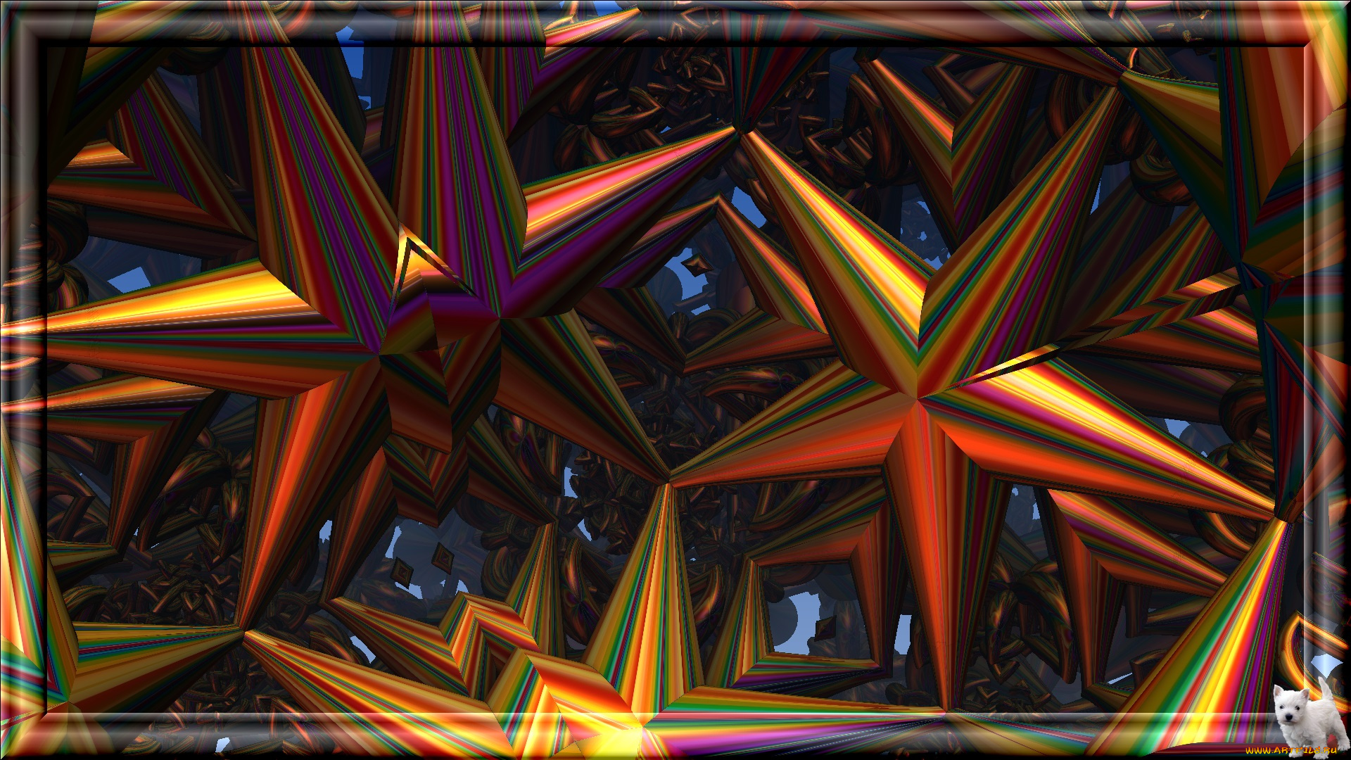 3д, графика, fractal, фракталы, узор, цвета, фон