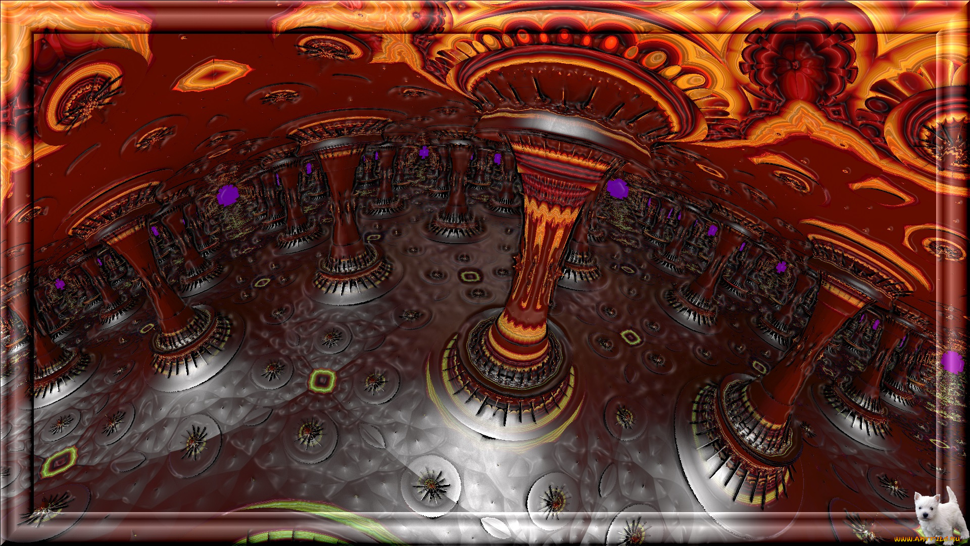 3д, графика, fractal, фракталы, узор, цвета, фон