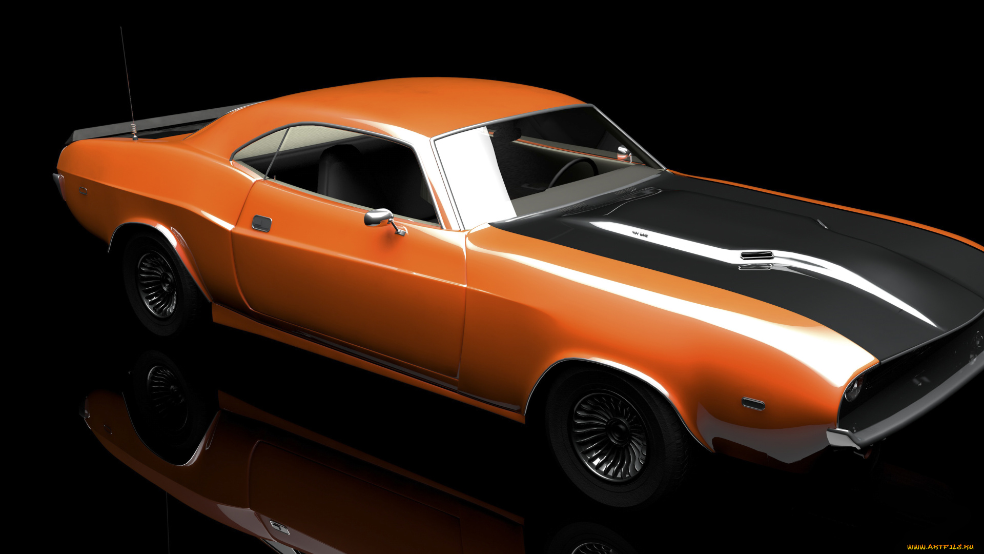 автомобили, 3д, dodge, challenger