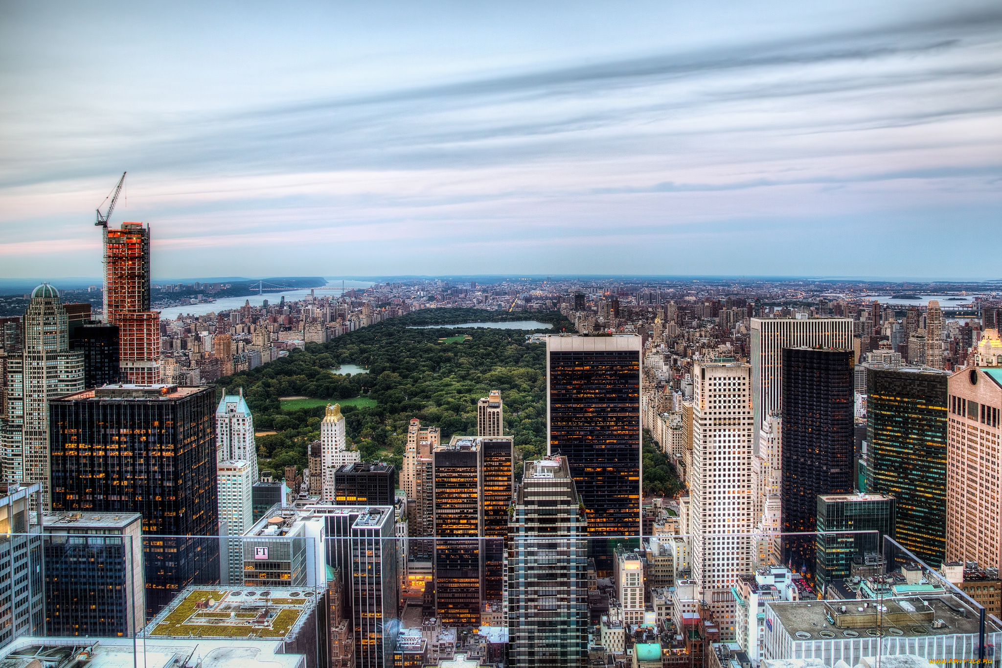 города, нью, йорк, сша, небоскребы, парк