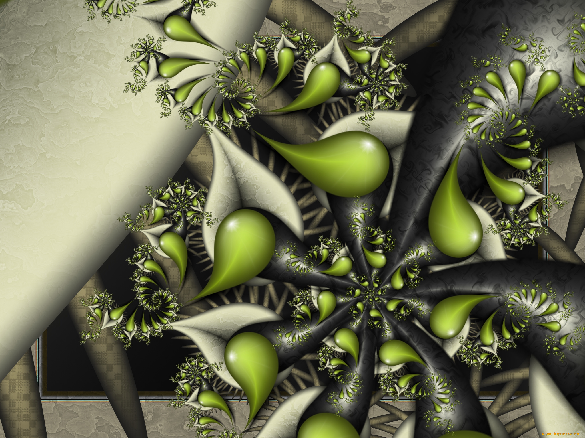 3д, графика, fractal, фракталы, фон, узор, цвета