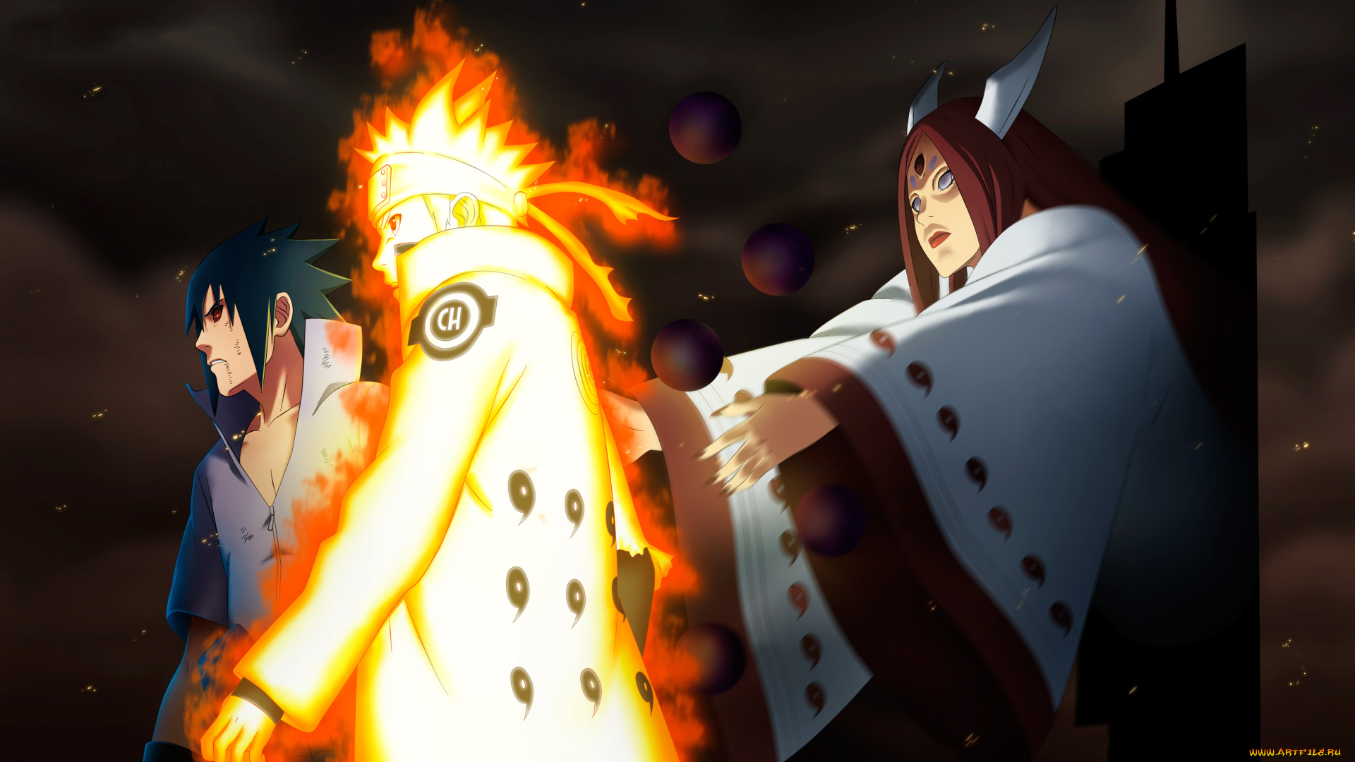 аниме, naruto, manga, byakugan, ootsutsuki, kaguya, bijuu, mode, uzumaki, sharingan, sasuke, uchiha