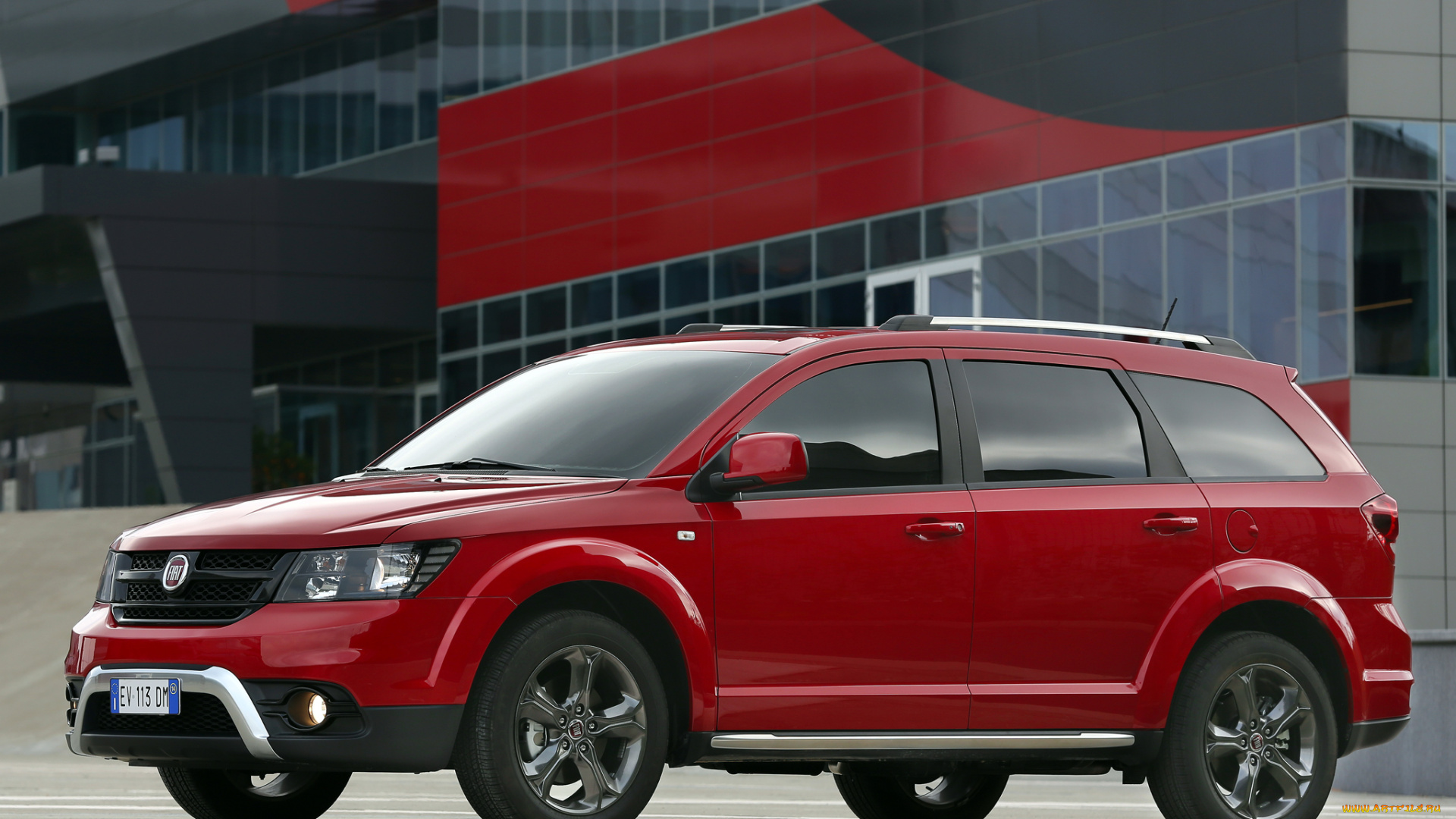 автомобили, fiat, красный, 2014г, 345, cross, freemont