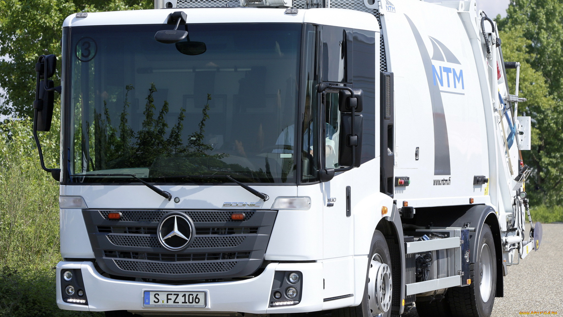 автомобили, мусоровозы, truck, garbage, mercedes-benz, 1830, l, econic