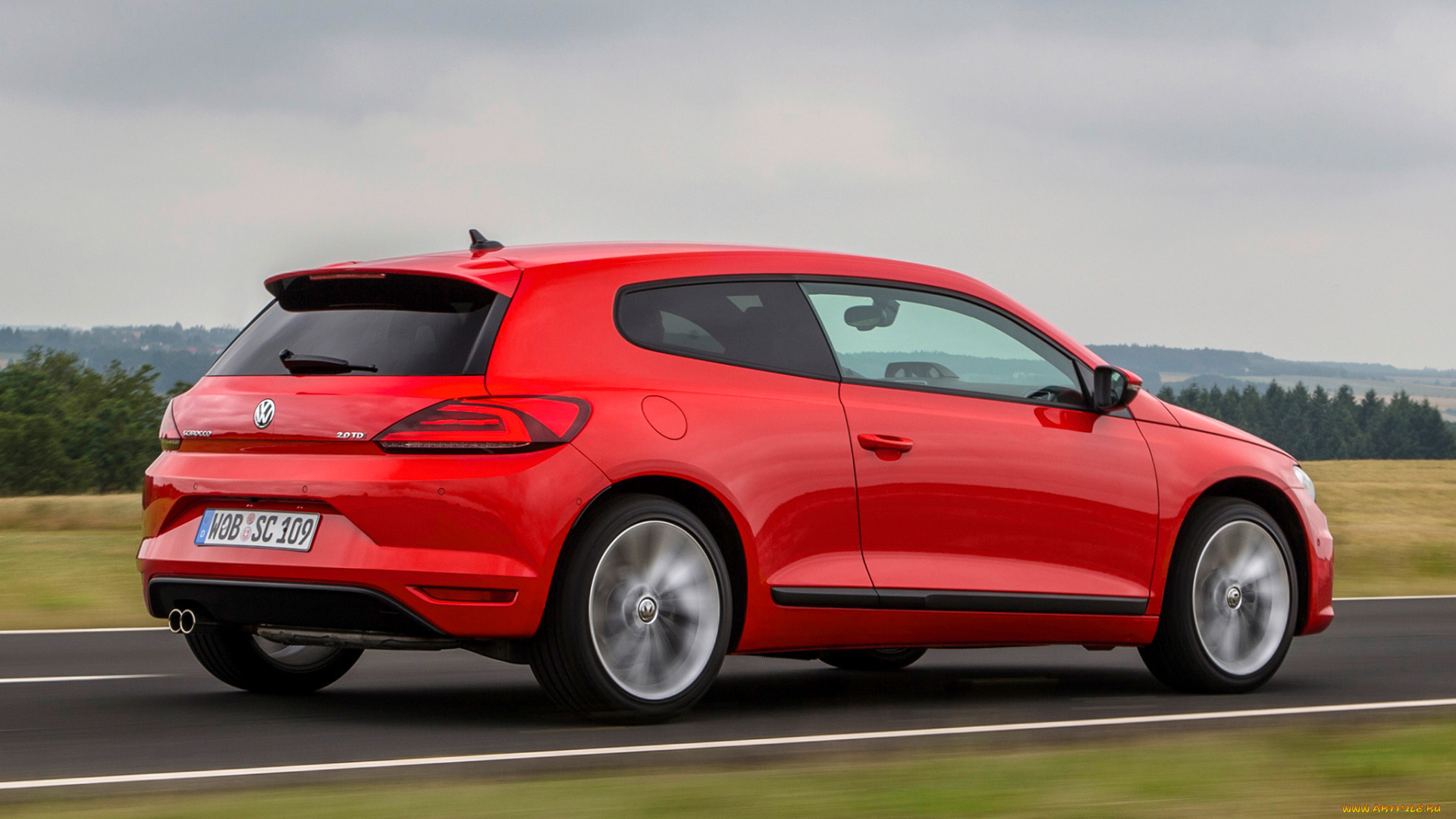 автомобили, volkswagen, красный, 2014г, tdi, scirocco, 2-0