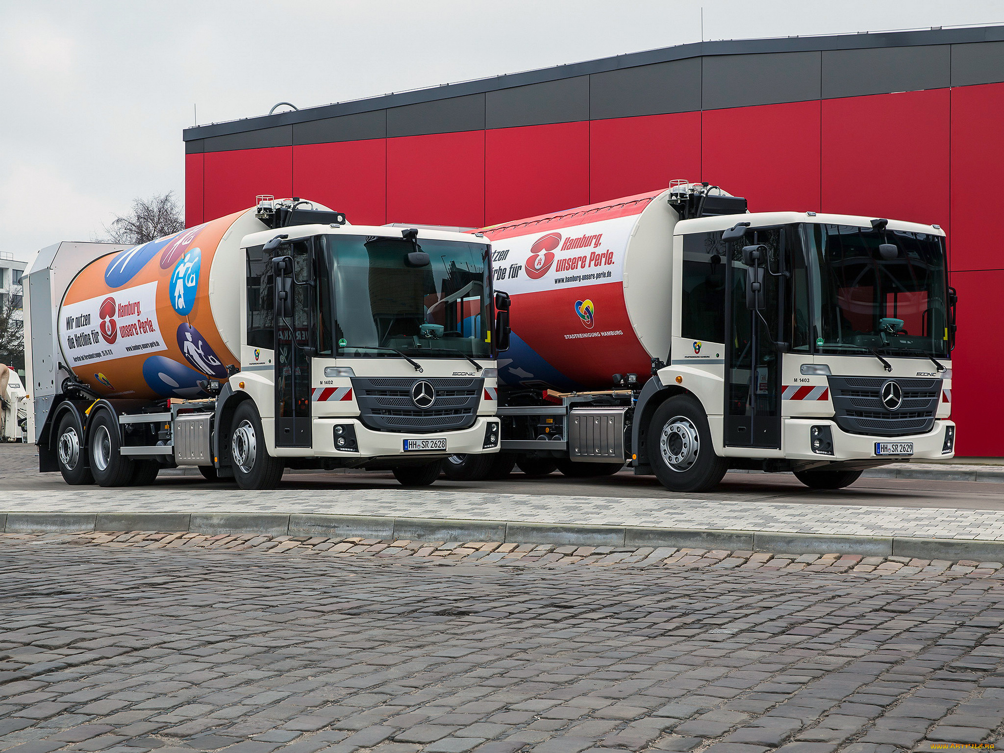 автомобили, mercedes, trucks, mercedes-benz, rotopress, faun, 2630, l, econic