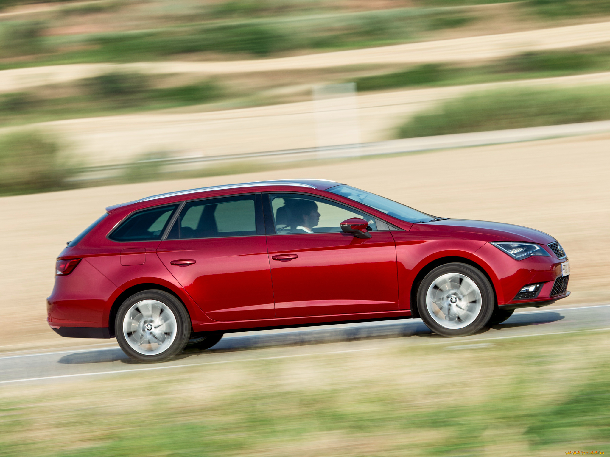 автомобили, seat, красный, st, 4drive, 5f, 2014г, leоn