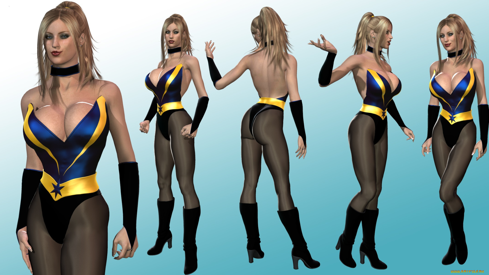 3д, графика, люди, , people, девушки, взгляд, фон