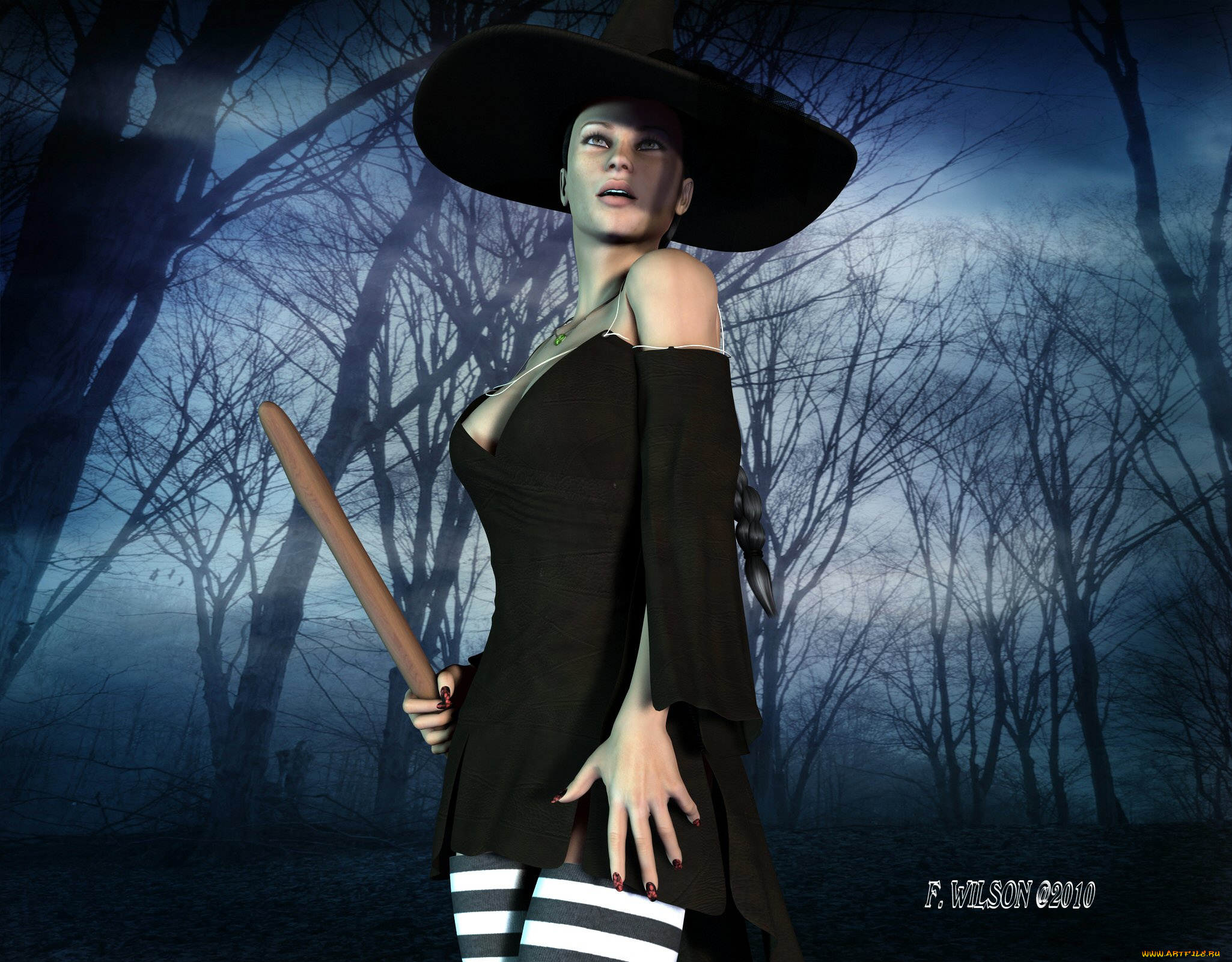 3д, графика, люди, , people, шляпа, девушка, фон, взгляд