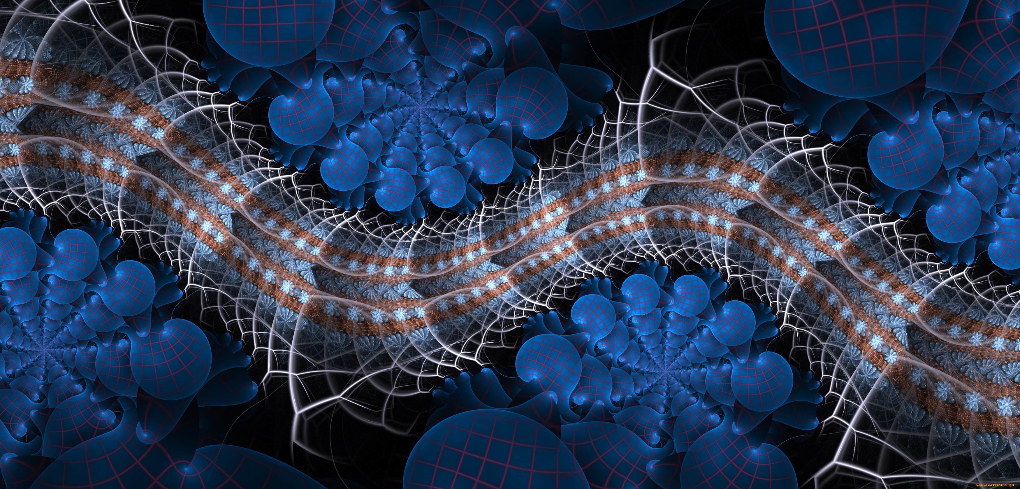 3д, графика, фракталы, , fractal, узор, фон, цвета