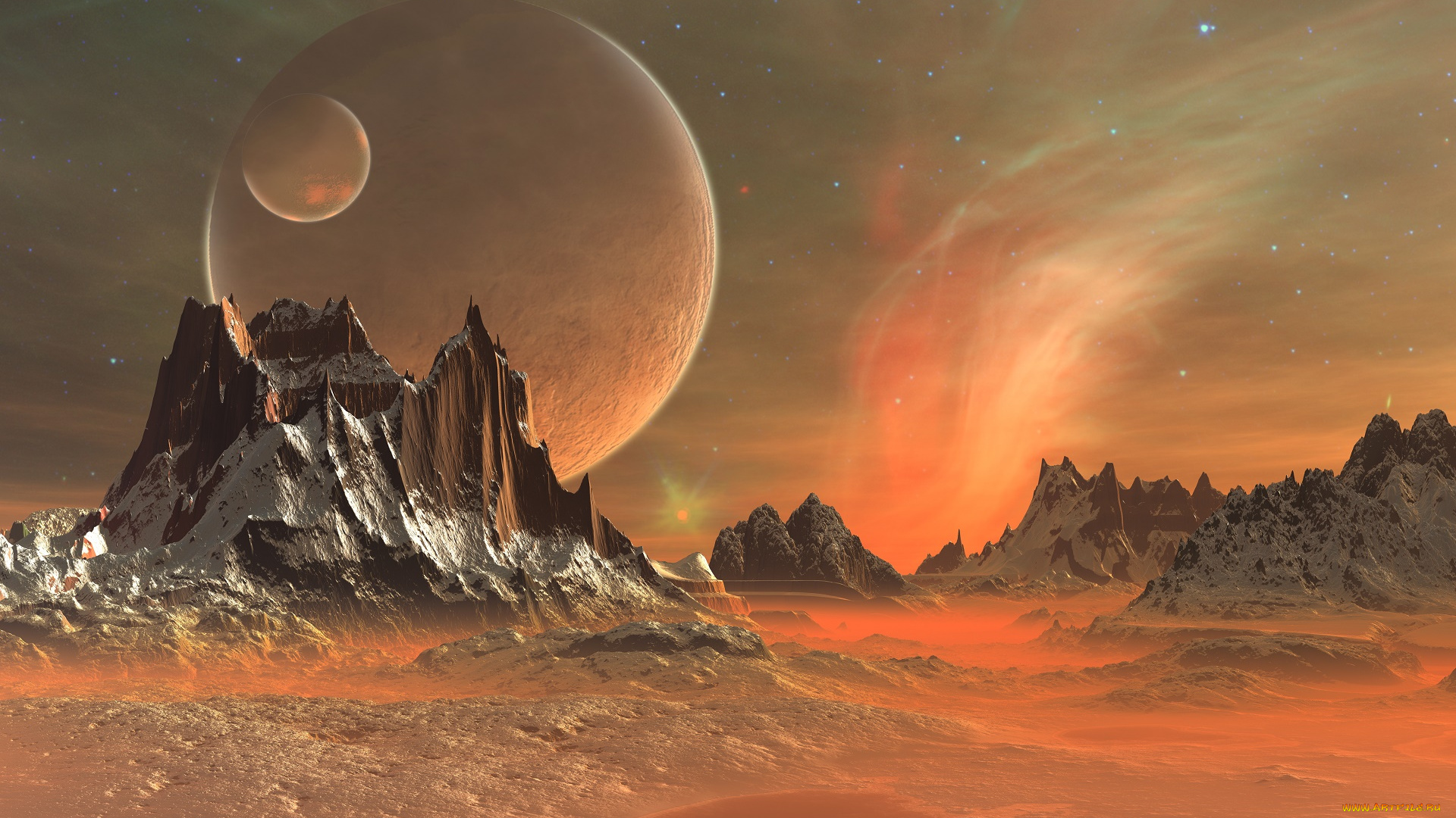 3д, графика, атмосфера, настроение, , atmosphere, , , mood, , планета, вселенная, поверхность