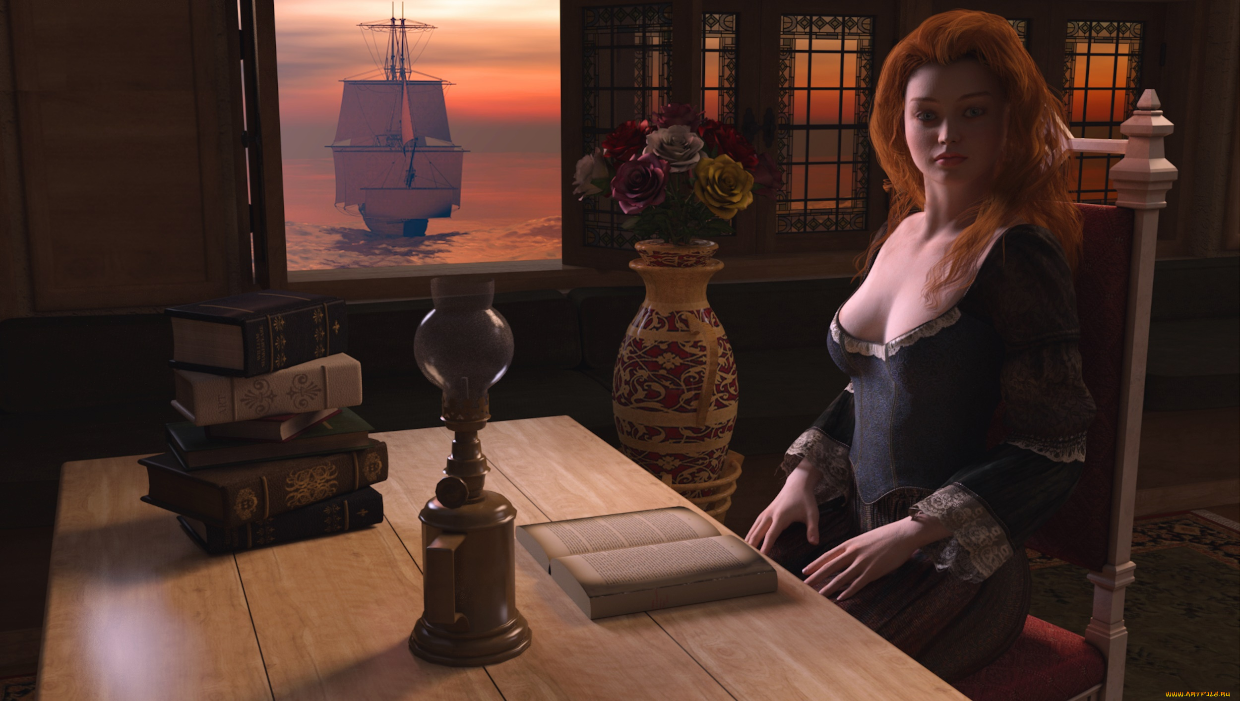 3д, графика, люди, , people, фон, взгляд, девушка