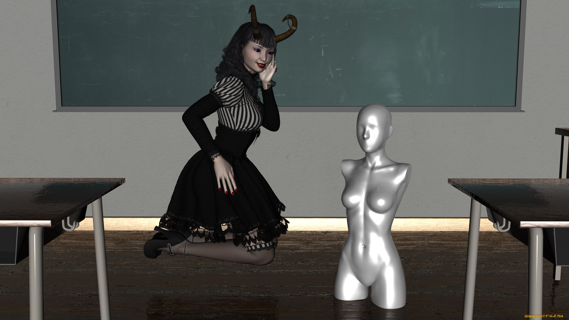 3д, графика, существа, , creatures, фон, взгляд, кастаника