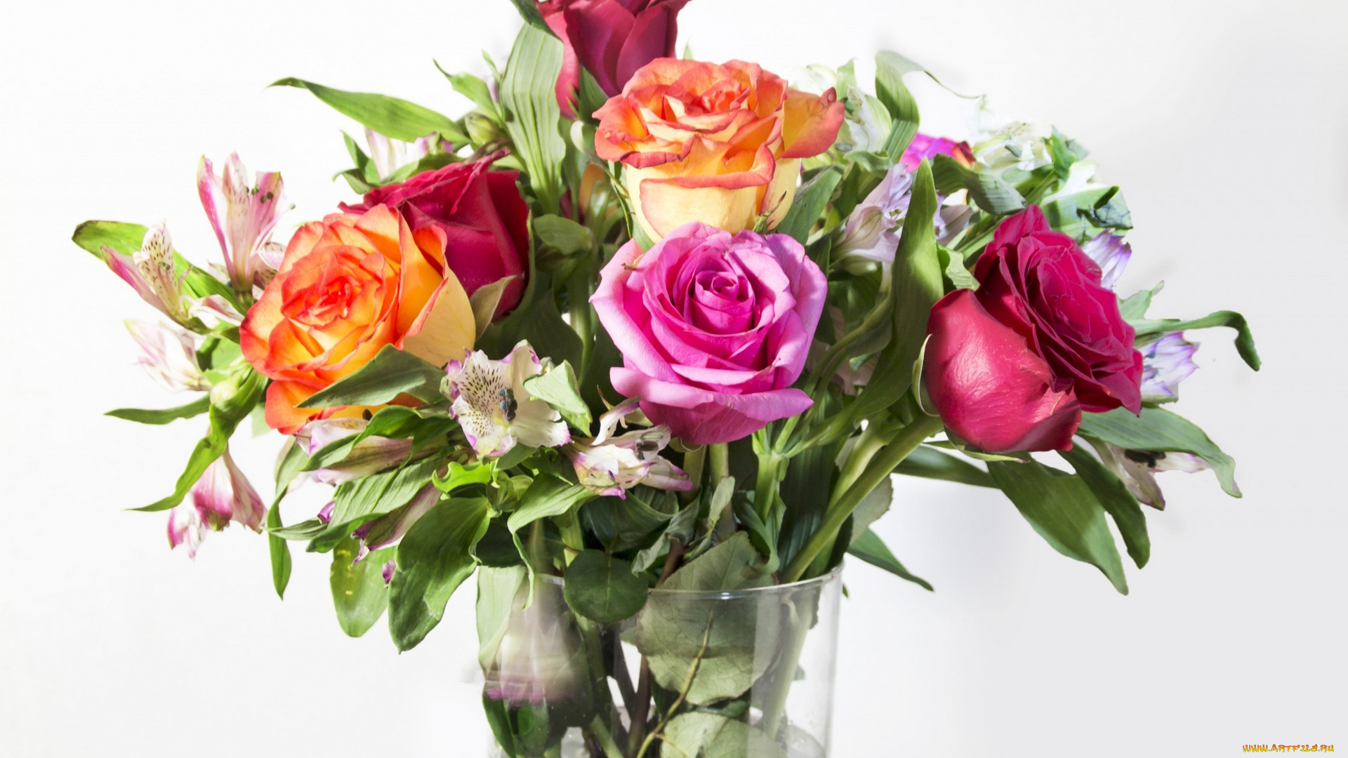 цветы, букеты, , композиции, ваза, разноцветные