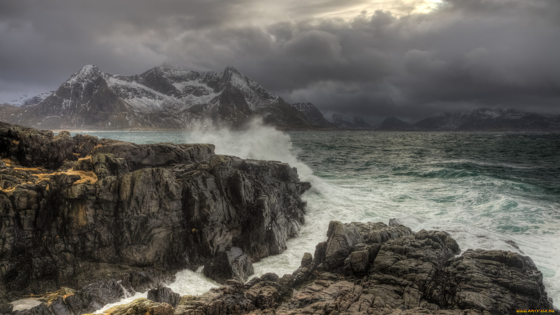 природа, побережье, берег, море