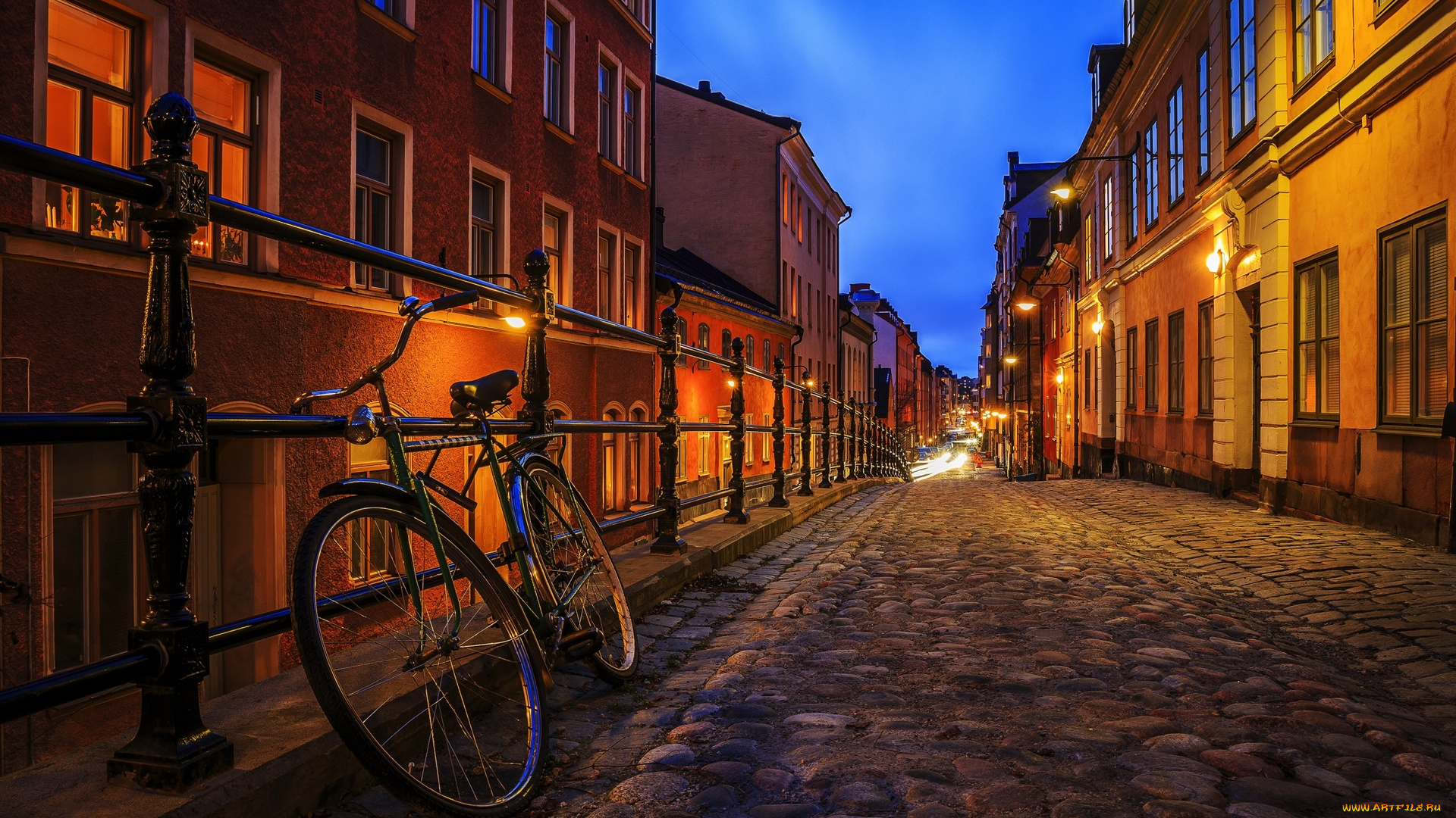 стокгольм, города, стокгольм, , швеция, здания, дорога, велосипед, фонари