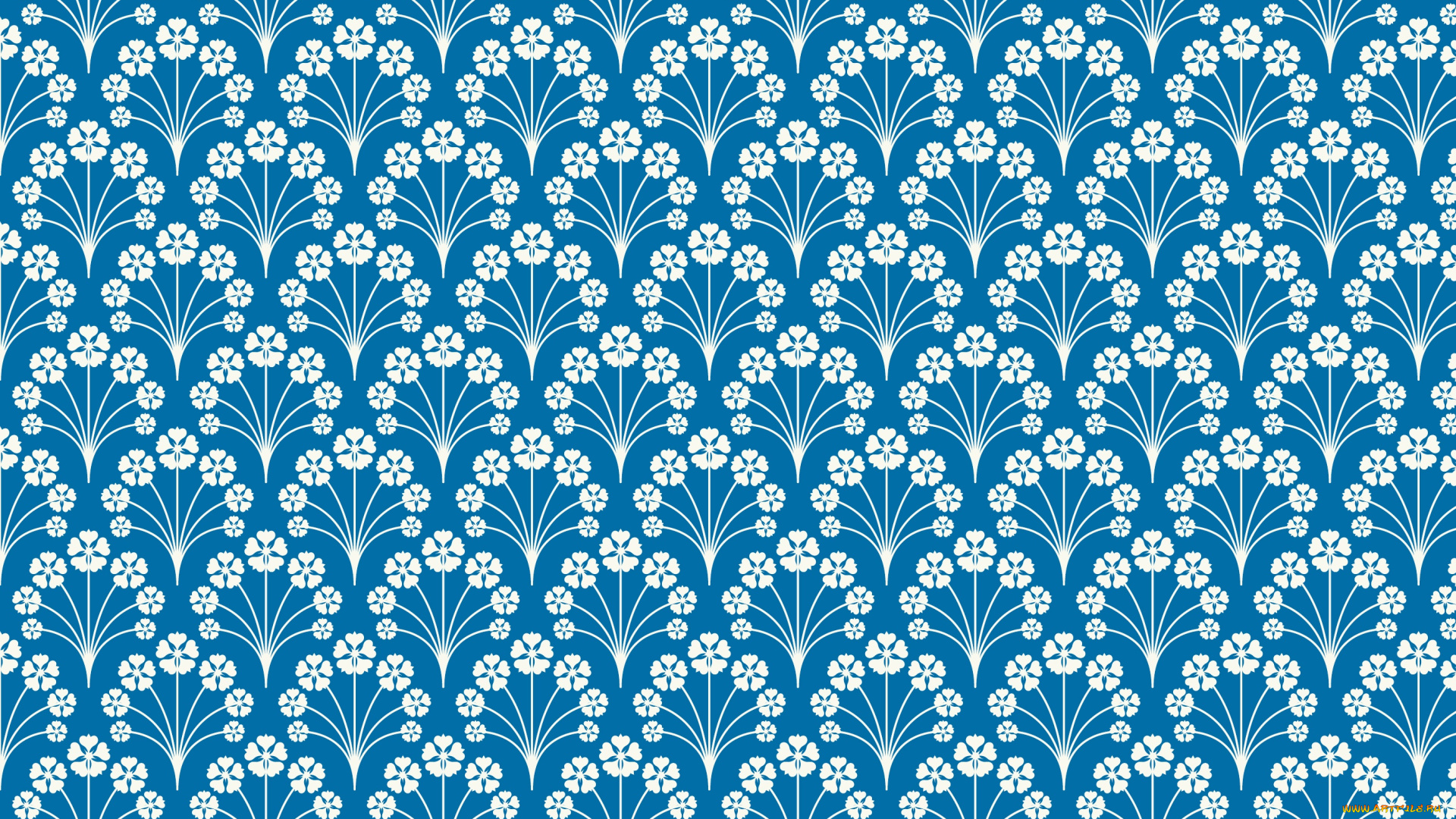 векторная, графика, цветы, , flowers, орнамент, узор, голубой