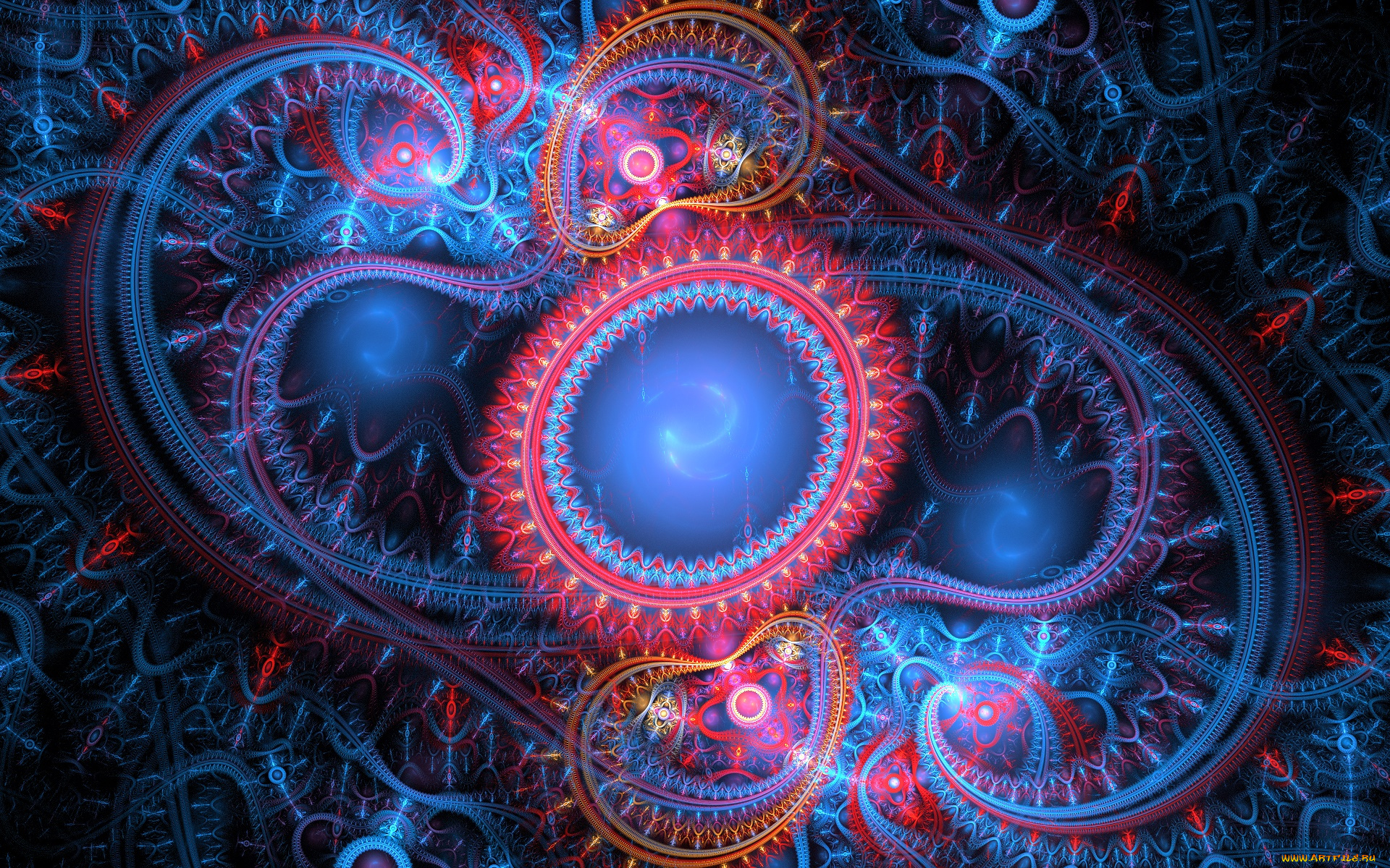 3д, графика, фракталы, , fractal, цвета, фон, узор