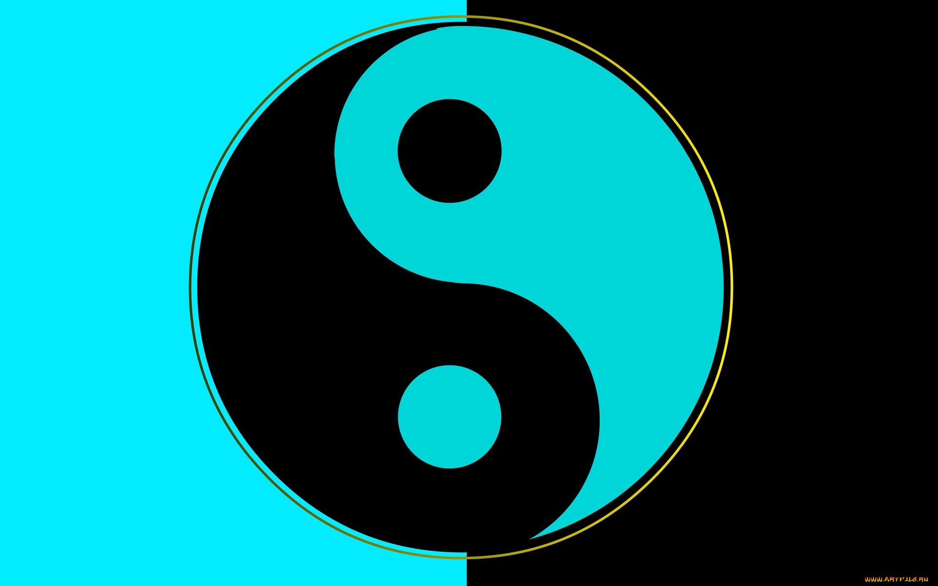 3д, графика, инь-Янь, , yin, yang, янь, инь, символы