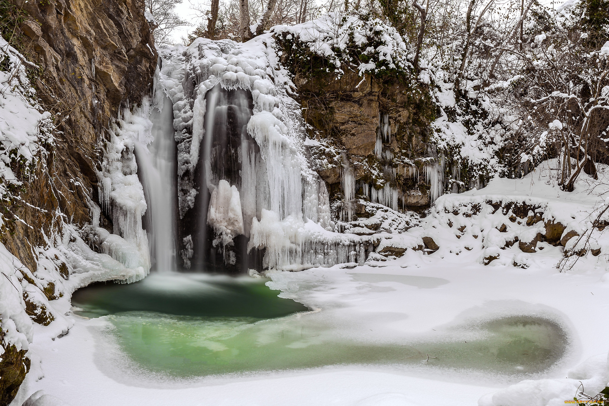 природа, зима, простор